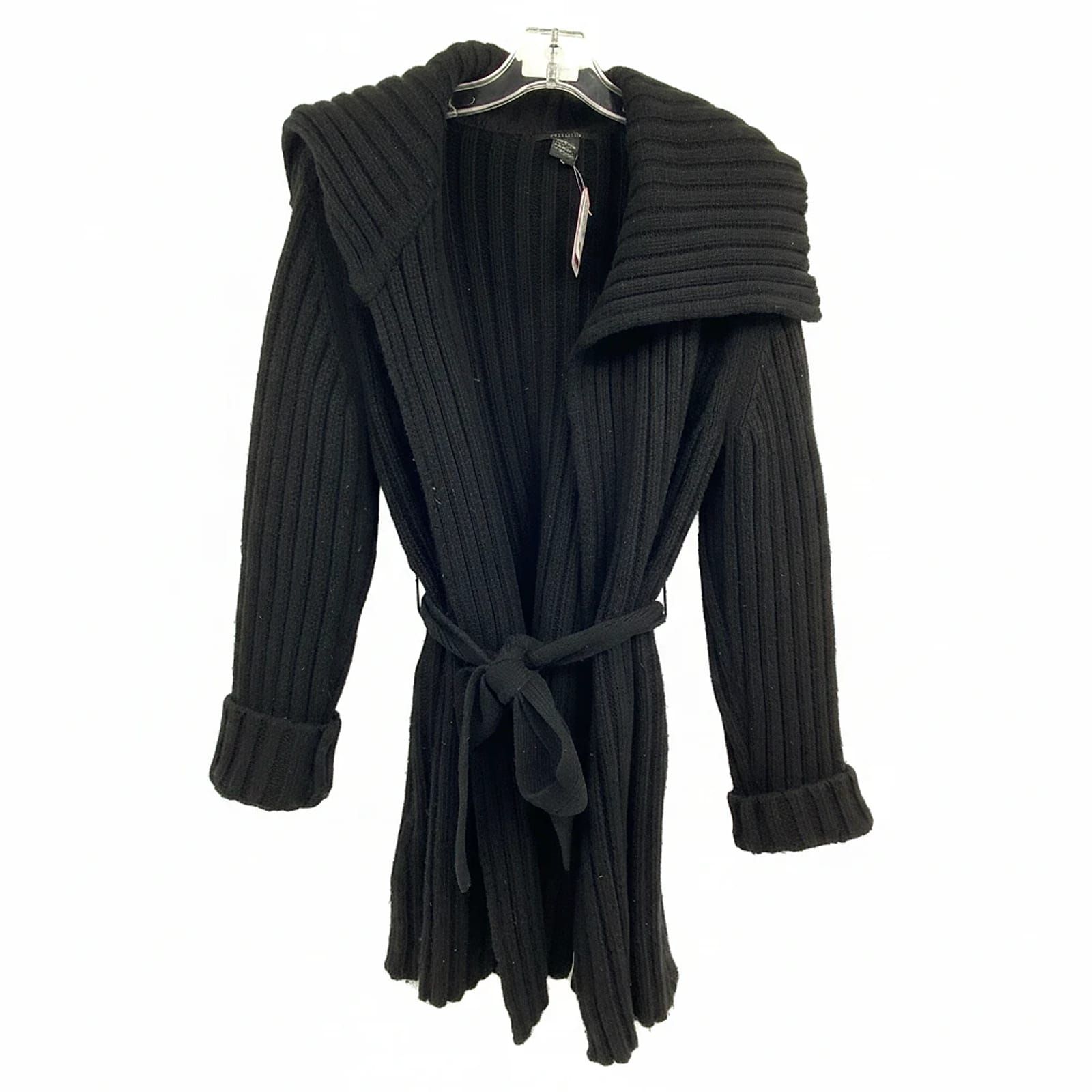 The Limited Black 100% Wool Cardigan