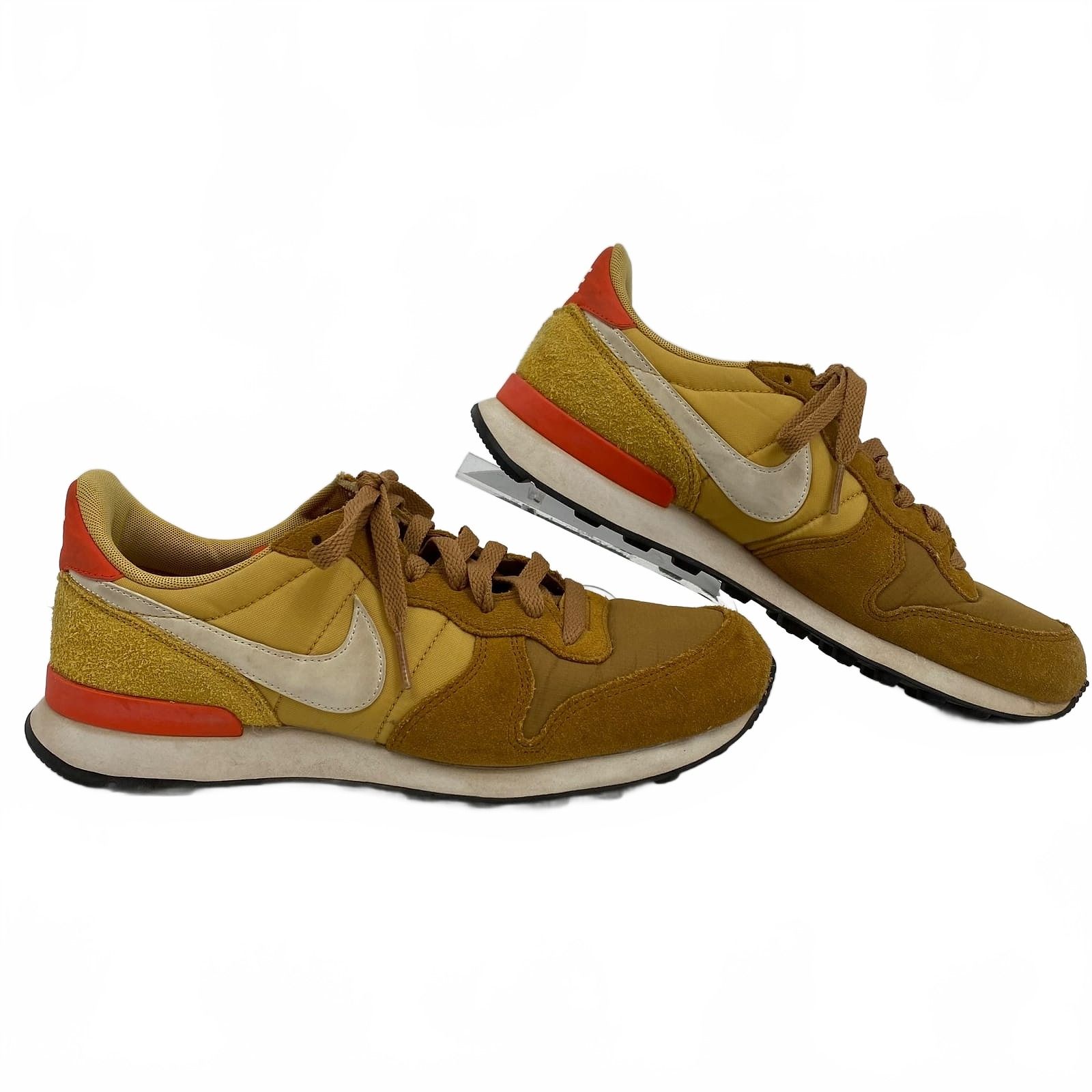 Nike Gold Orange Internationalist Sneakers