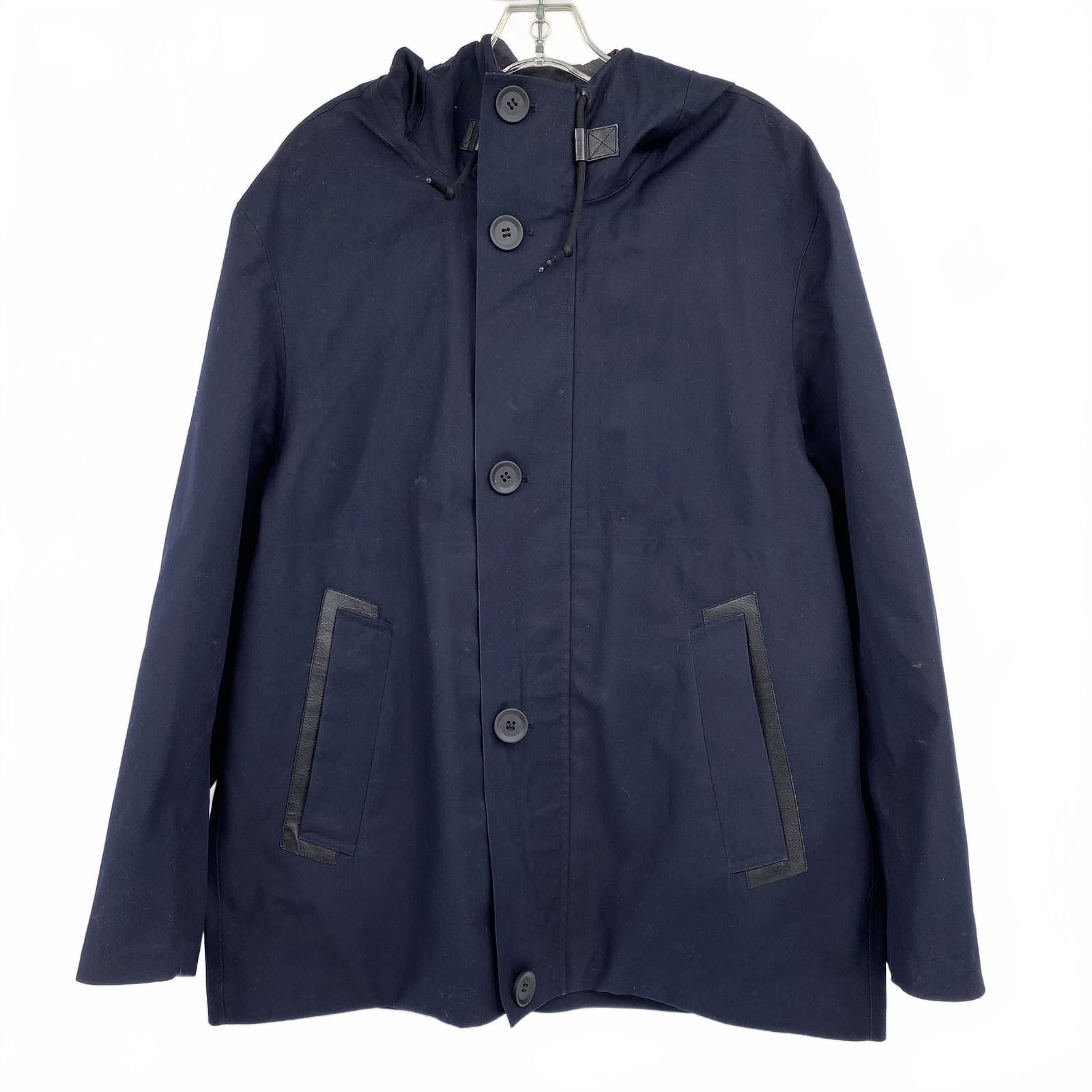 Mackage Navy Blue Raincoat