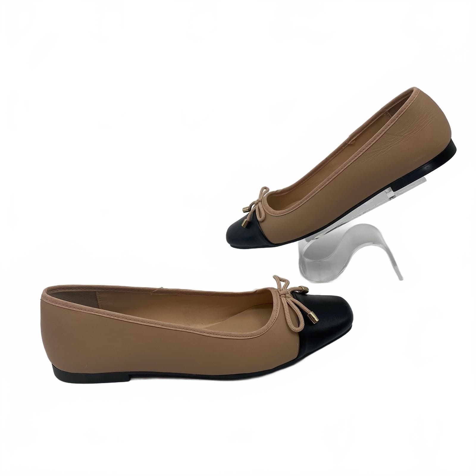 Steve Madden Beige Leather Flats