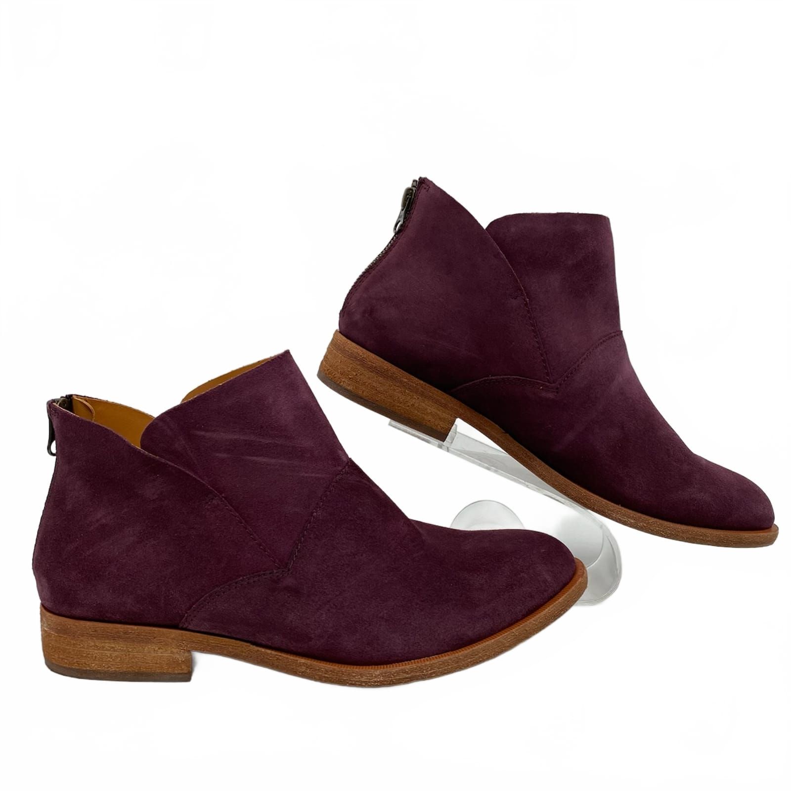 Kork-Ease Purple Ryder Suede Ankle Booties