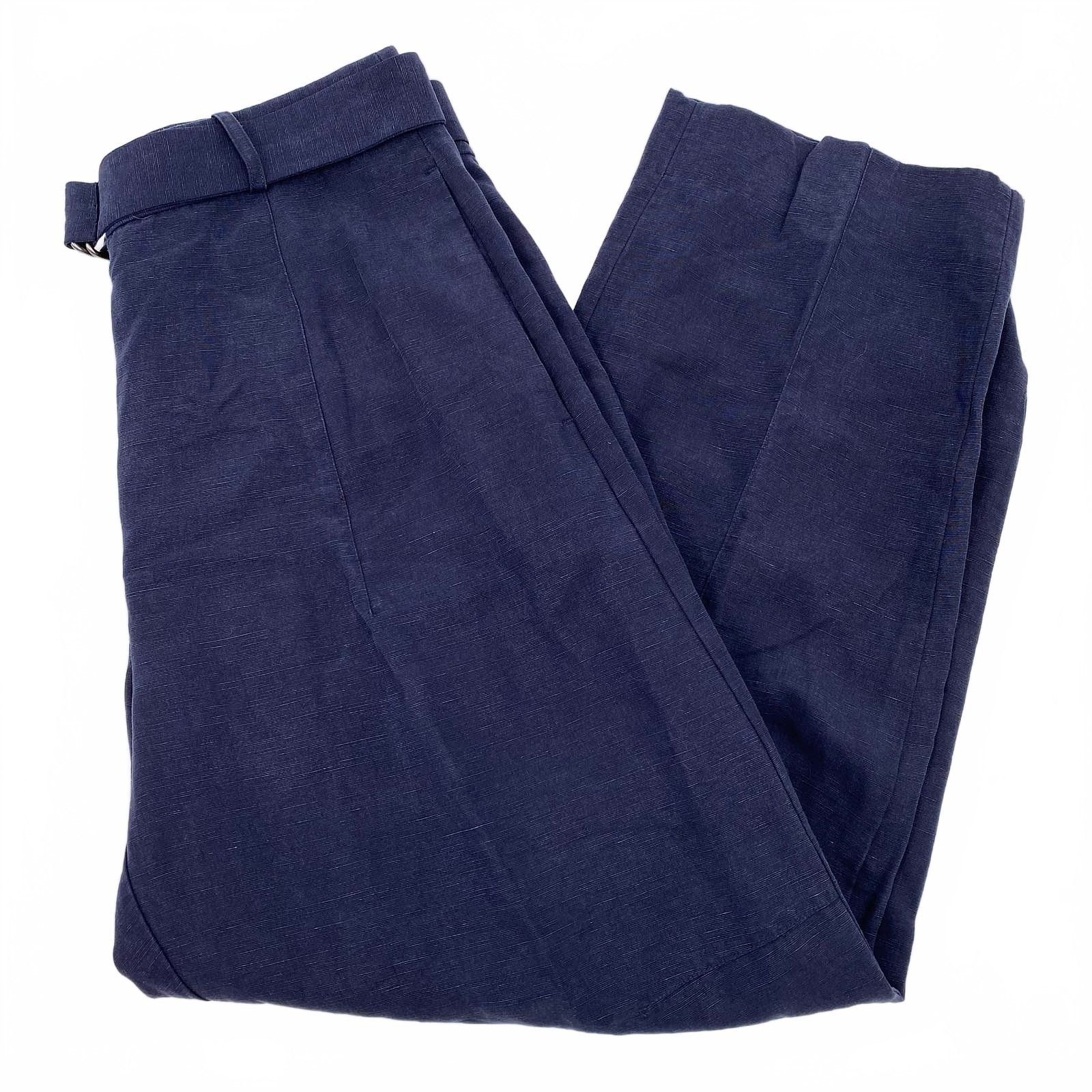 Banana Republic Navy Belted Balloon Leg Pants