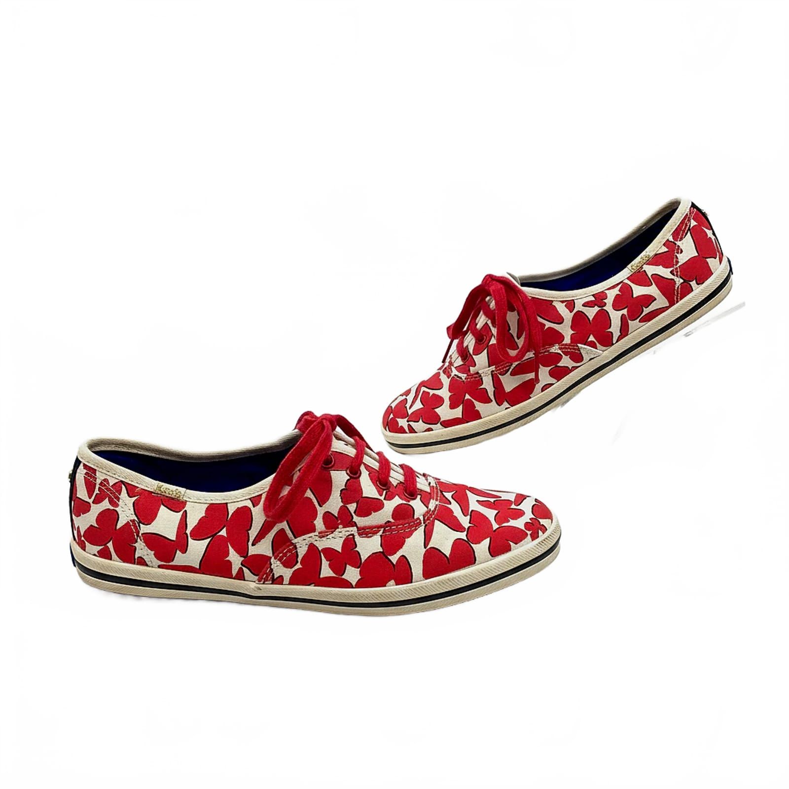 Keds x Kate Spade Butterfly Sneakers Red/White