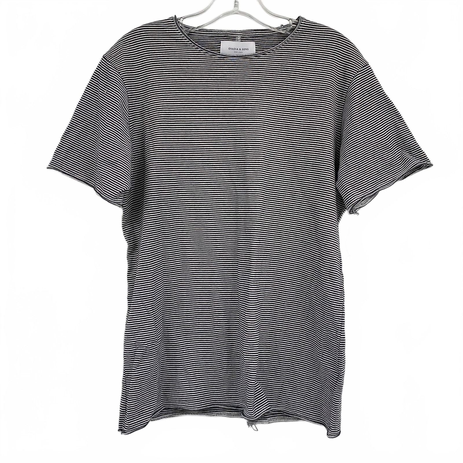 Ovadia & Sons Black & White Striped Tee