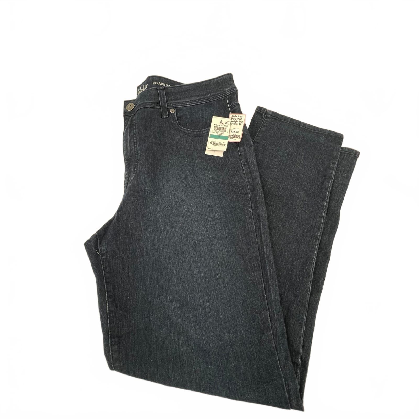 Style & Co. Blue Straight Leg Jeans