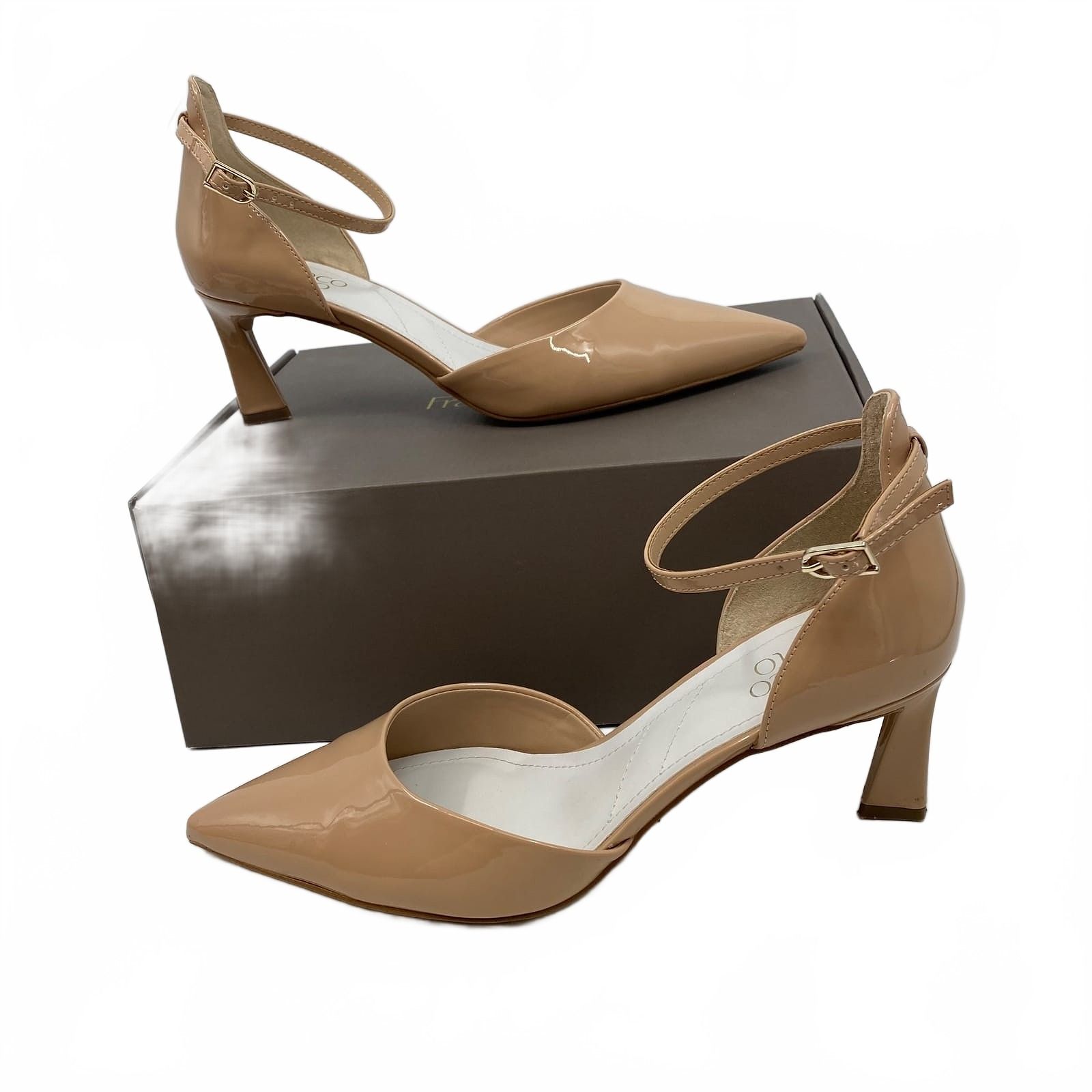 Franco Sarto Tan Faux Leather Pump