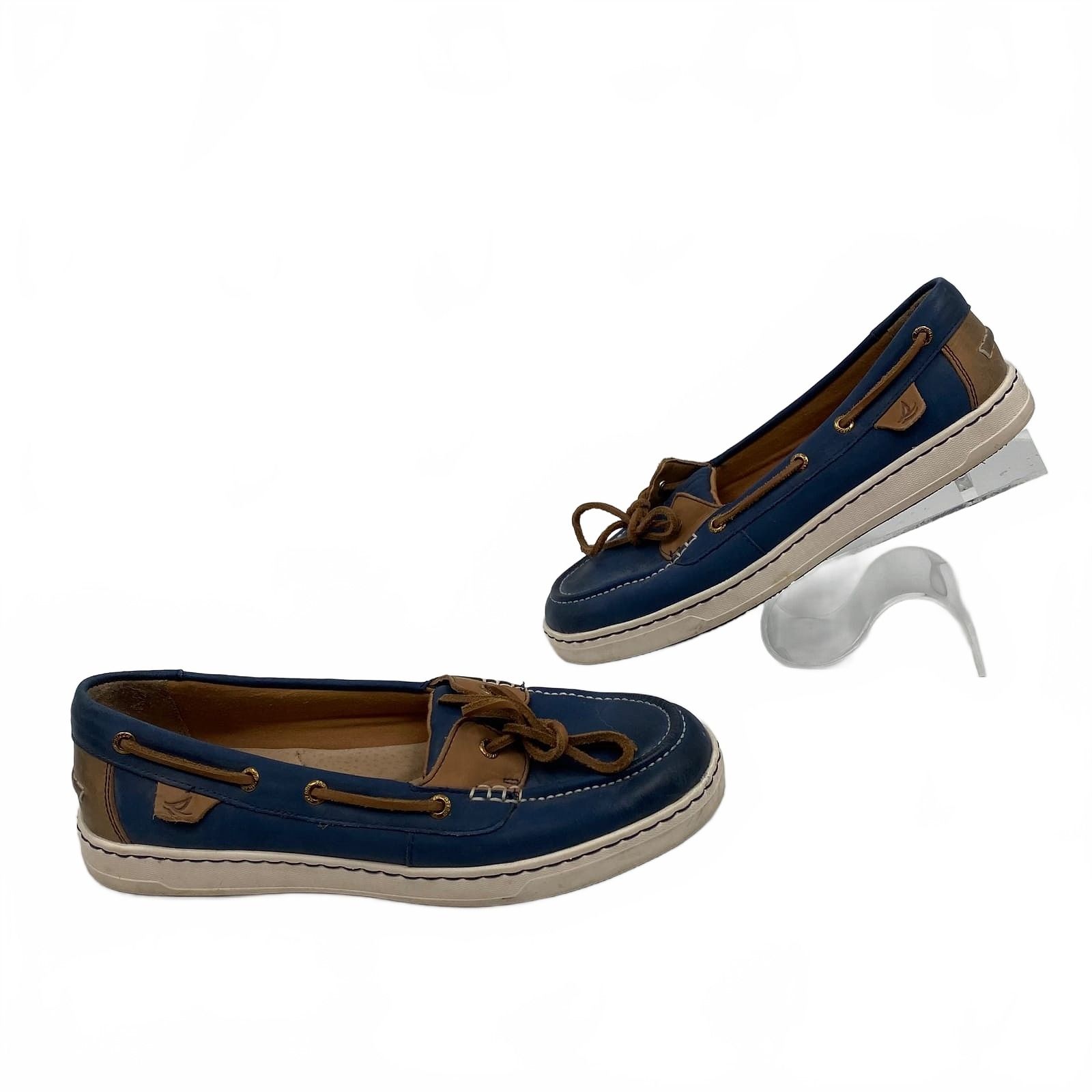 Sperry Blue Leather Boat Shoe