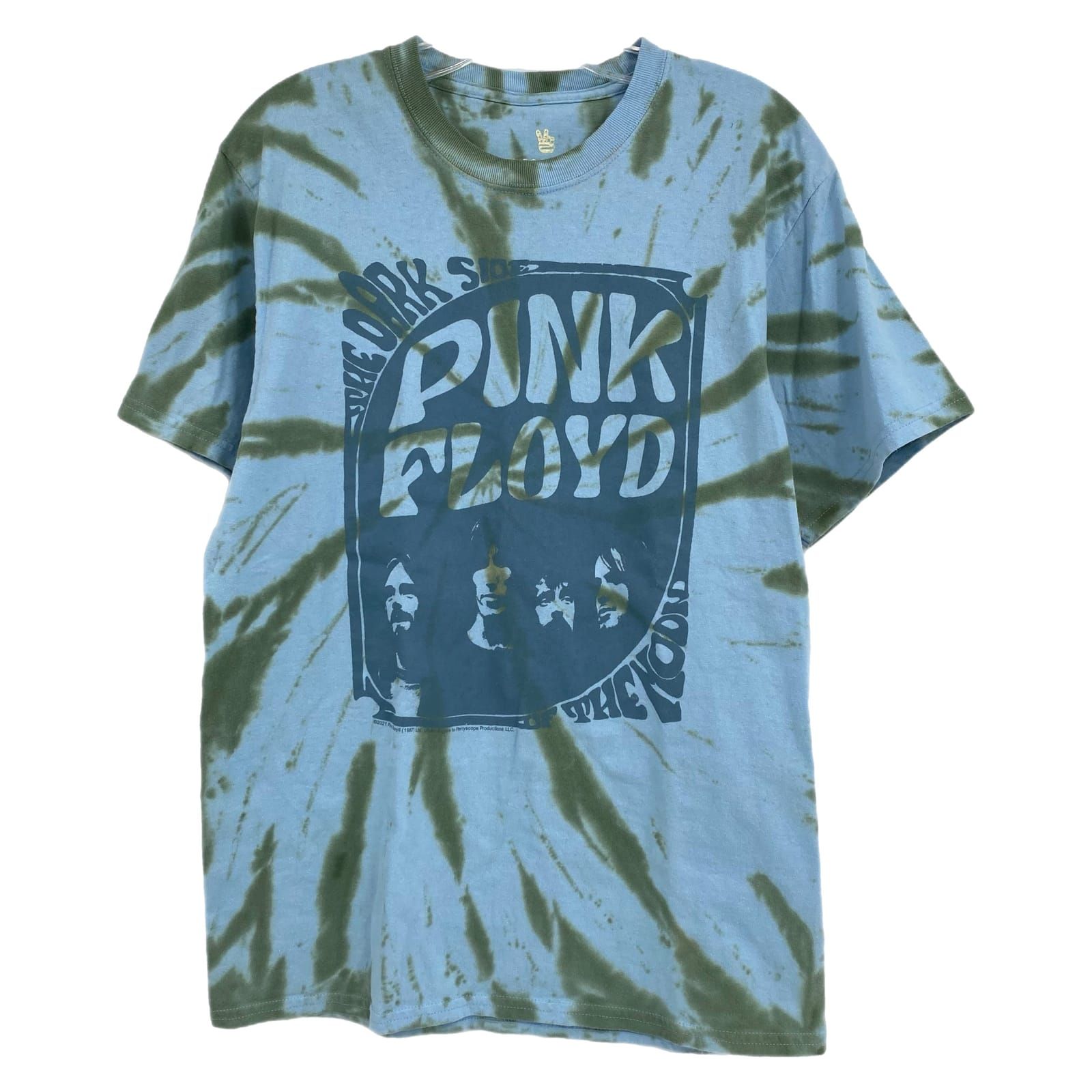 Junk Food Blue Green Tie Dye Pink Floyd Tee