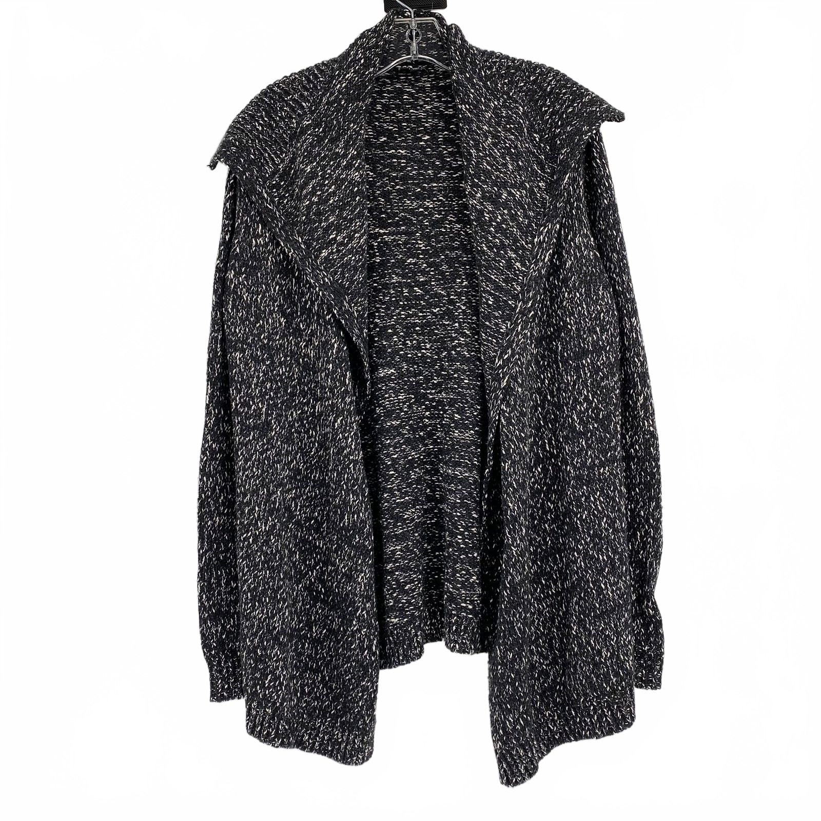 Sanctuary Black White Wool Blend Cardigan