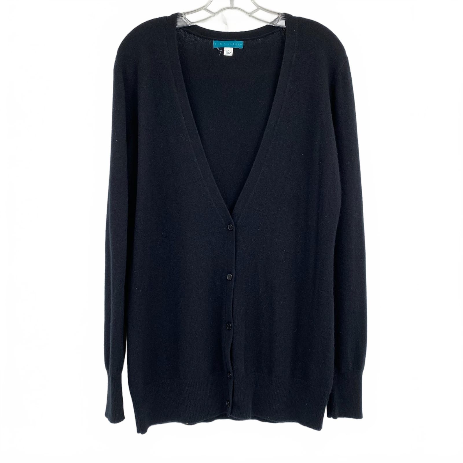 Pim + Larkin Black Cashmere Cardigan