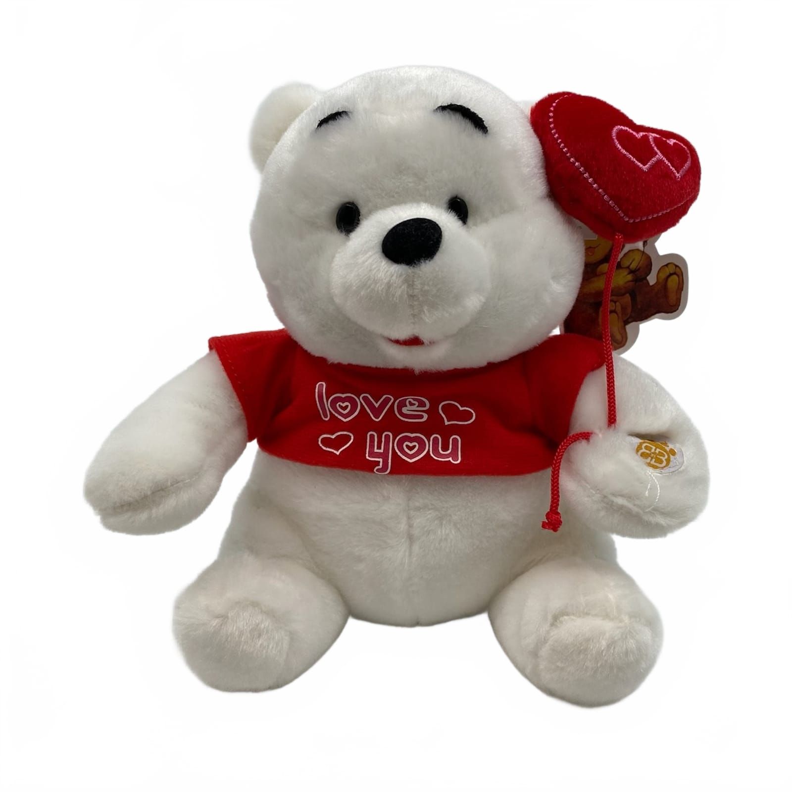 B&B Toymakers White Red Love You Heart Bear