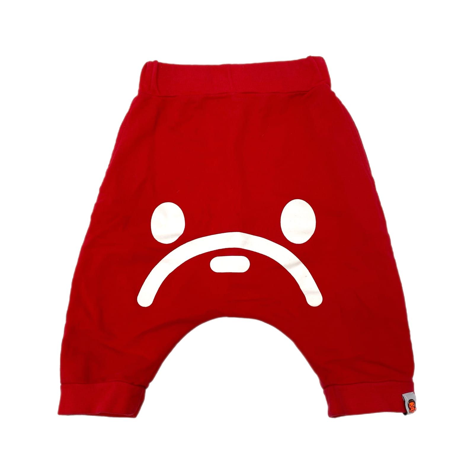 Bape Red Cotton Baby Milo Sweatpants