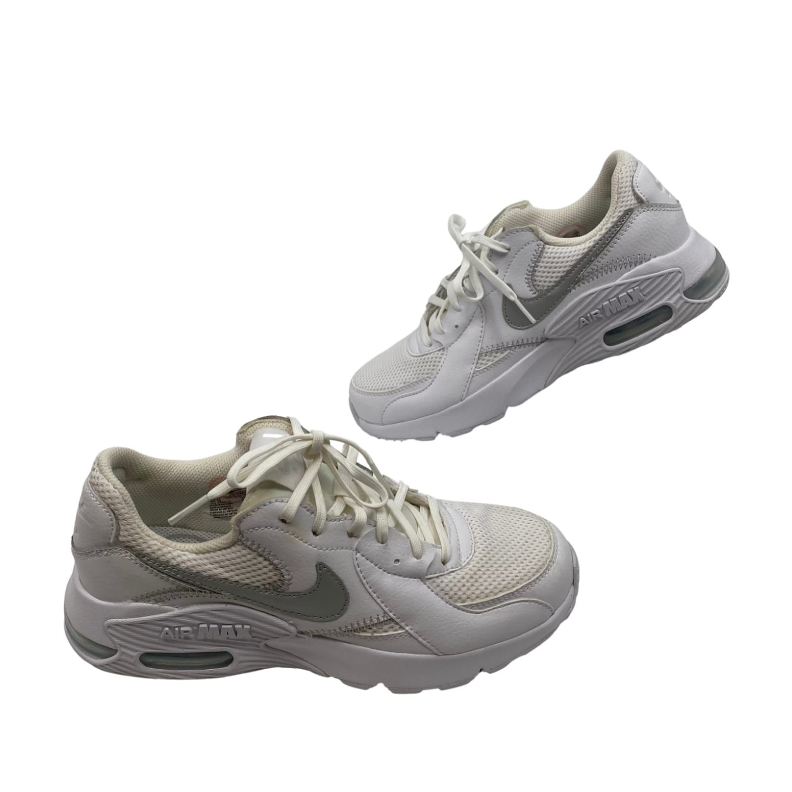 Nike White Leather Air Max Sneakers