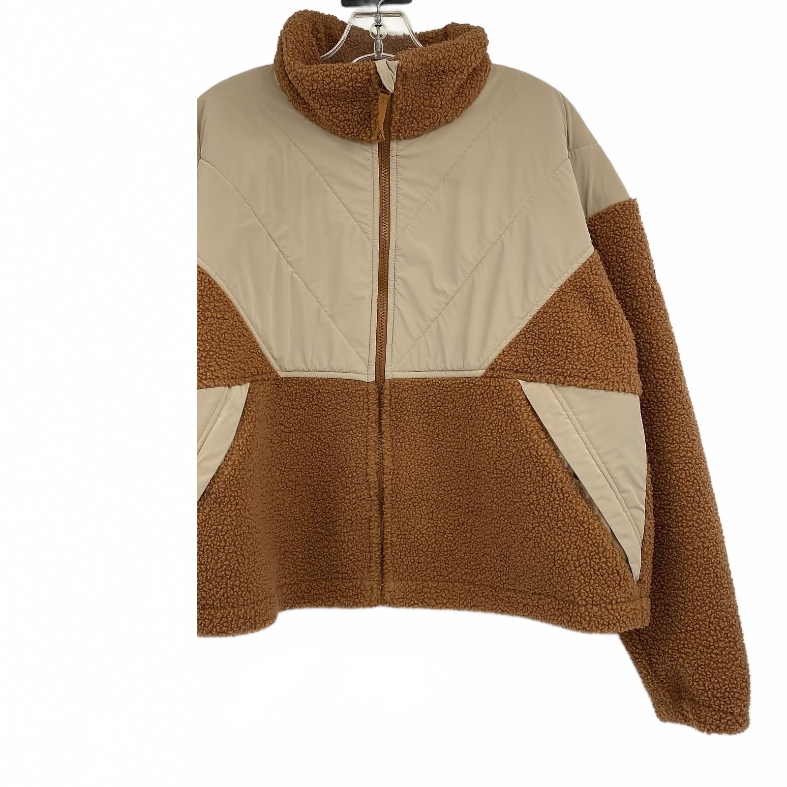 Columbia Brown Tan Teddy Jacket Sherpa