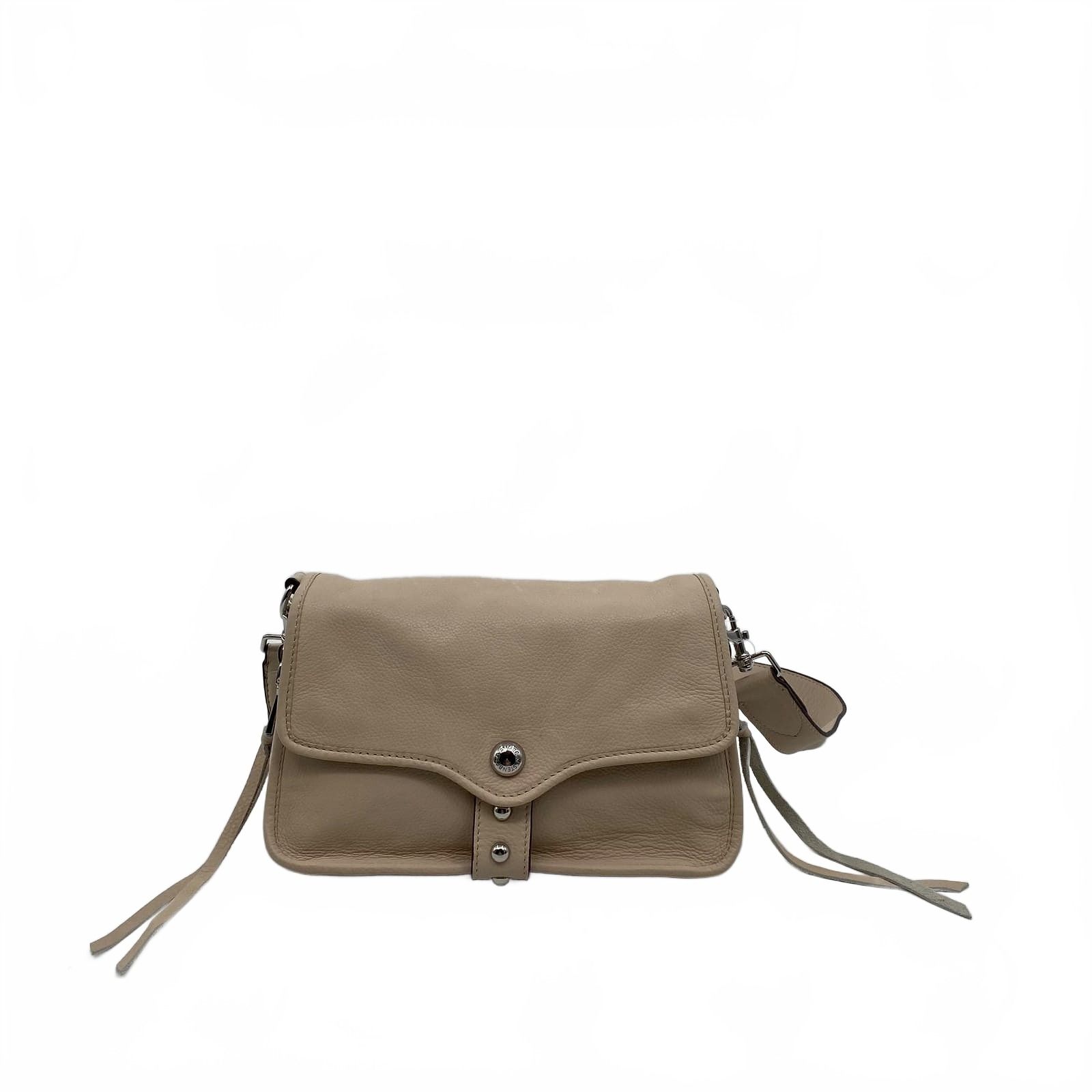 Aimee Kestenberg Beige Leather Crossbody Bag