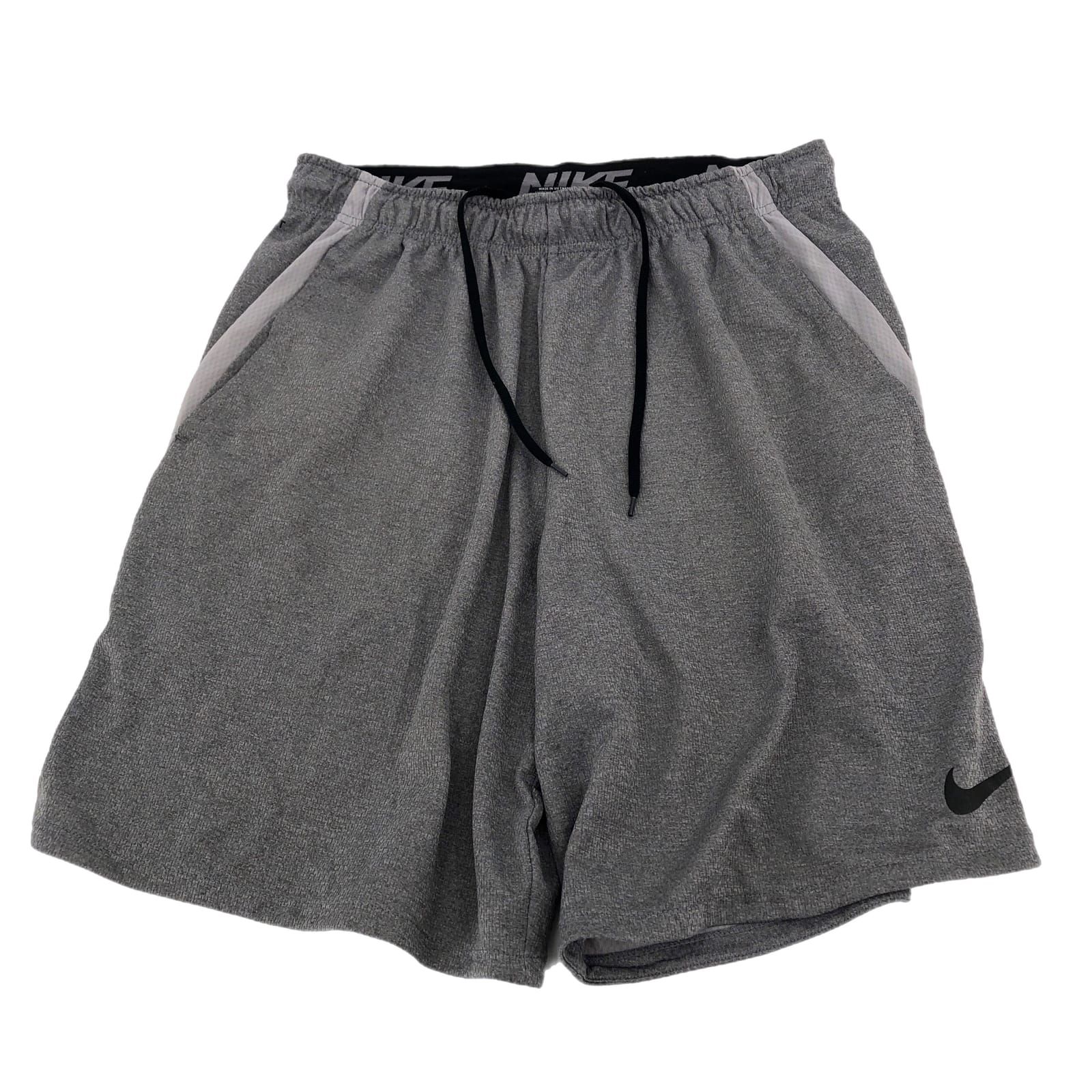 Nike Gray Athletic Shorts High-Rise 8in Inseam