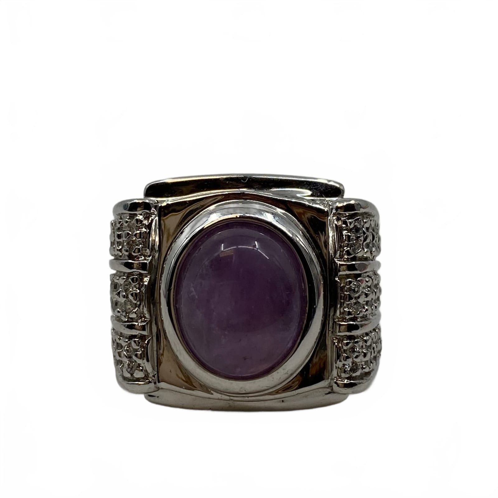 Vintage Amethyst Silver Ring