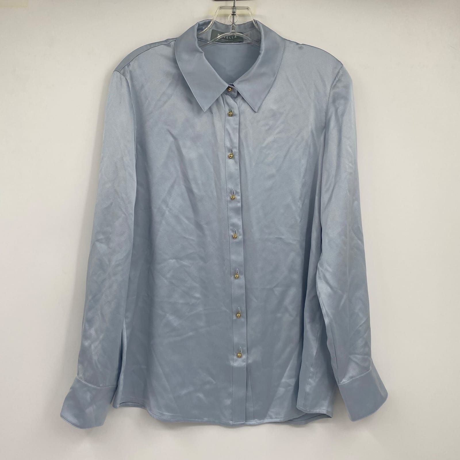 Ravella Blue Button-Up Shirt