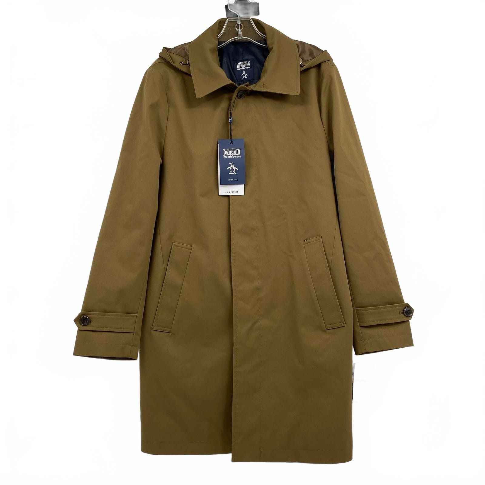 Original Penguin Tan Portland Rain Coat