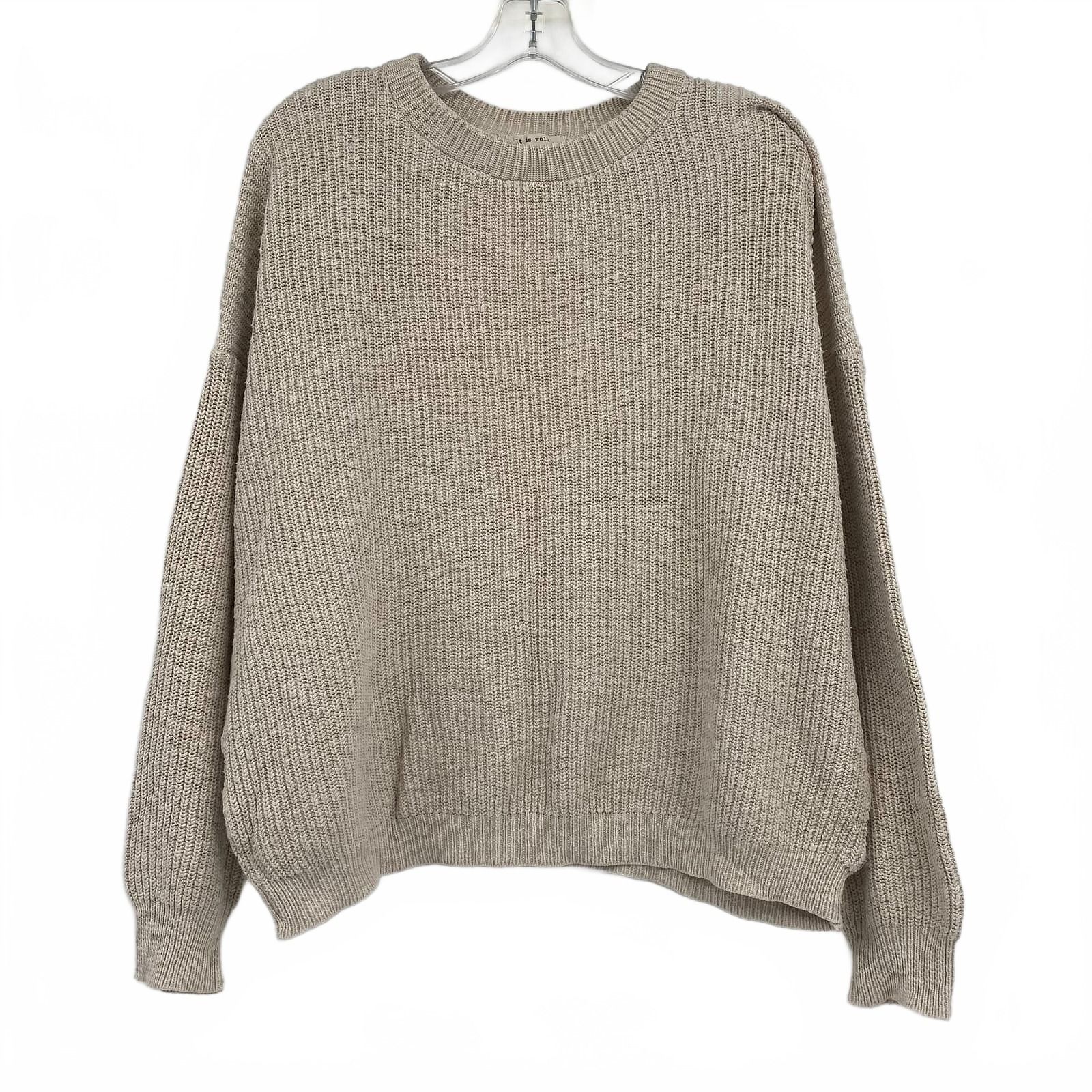 It Is Well LA Beige Knit Sweater Pullover