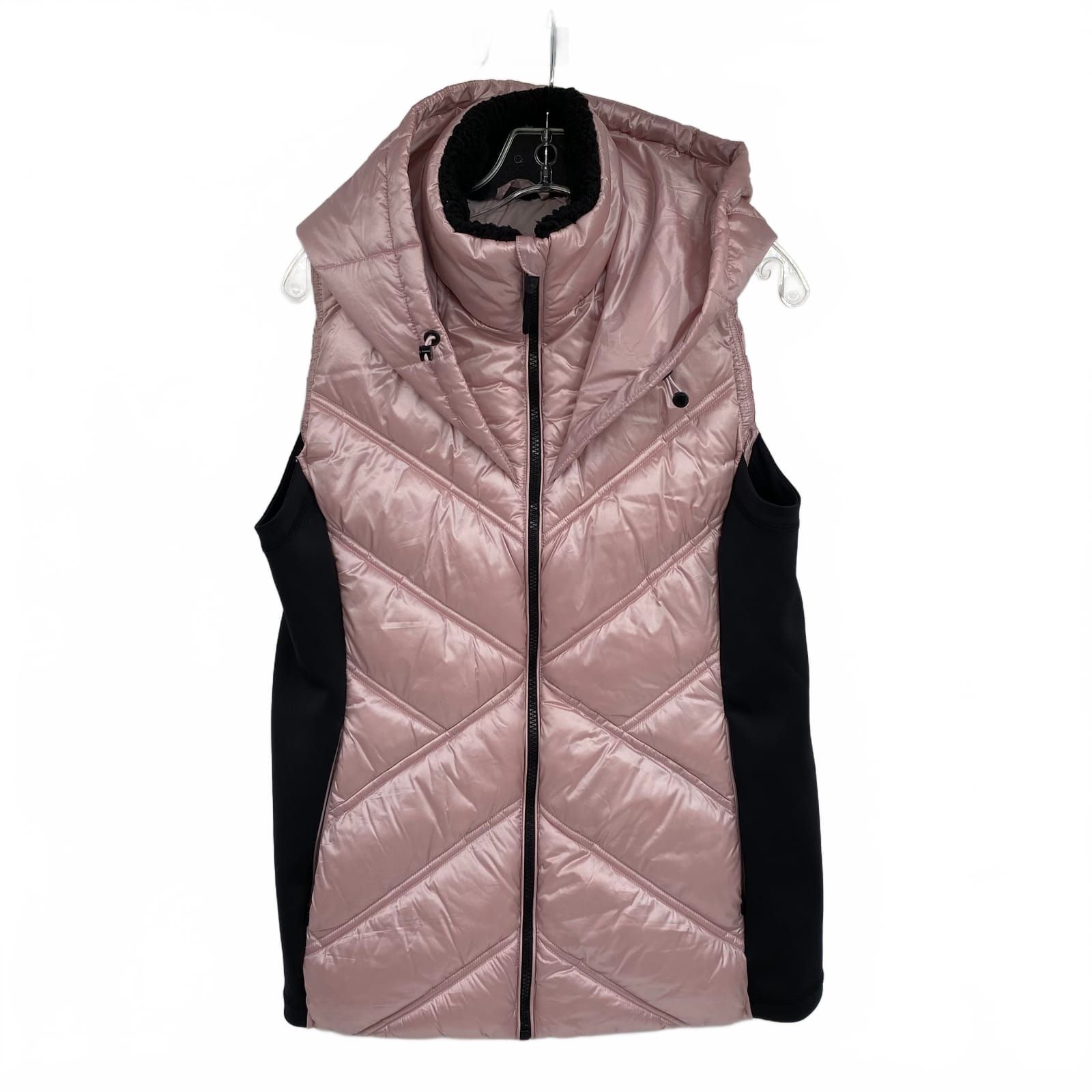 Dkny Pink/Black Puffer Vest