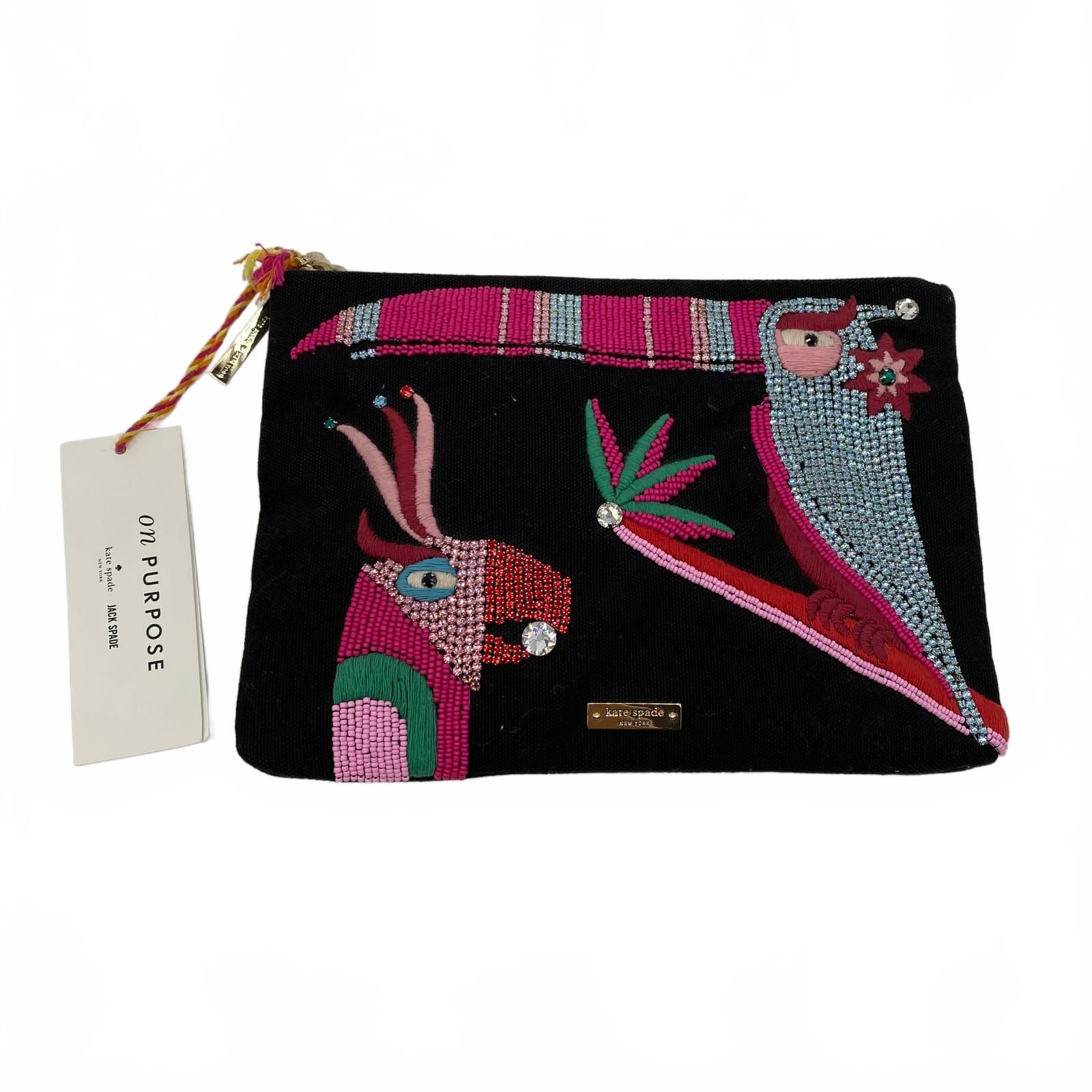 kate spade Bird Beaded Pouch