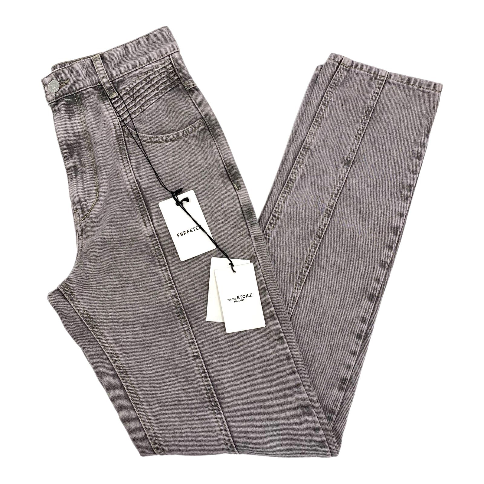 Isabel Marant Etoile Lavender Purple Hi-Rise Hominy Jeans