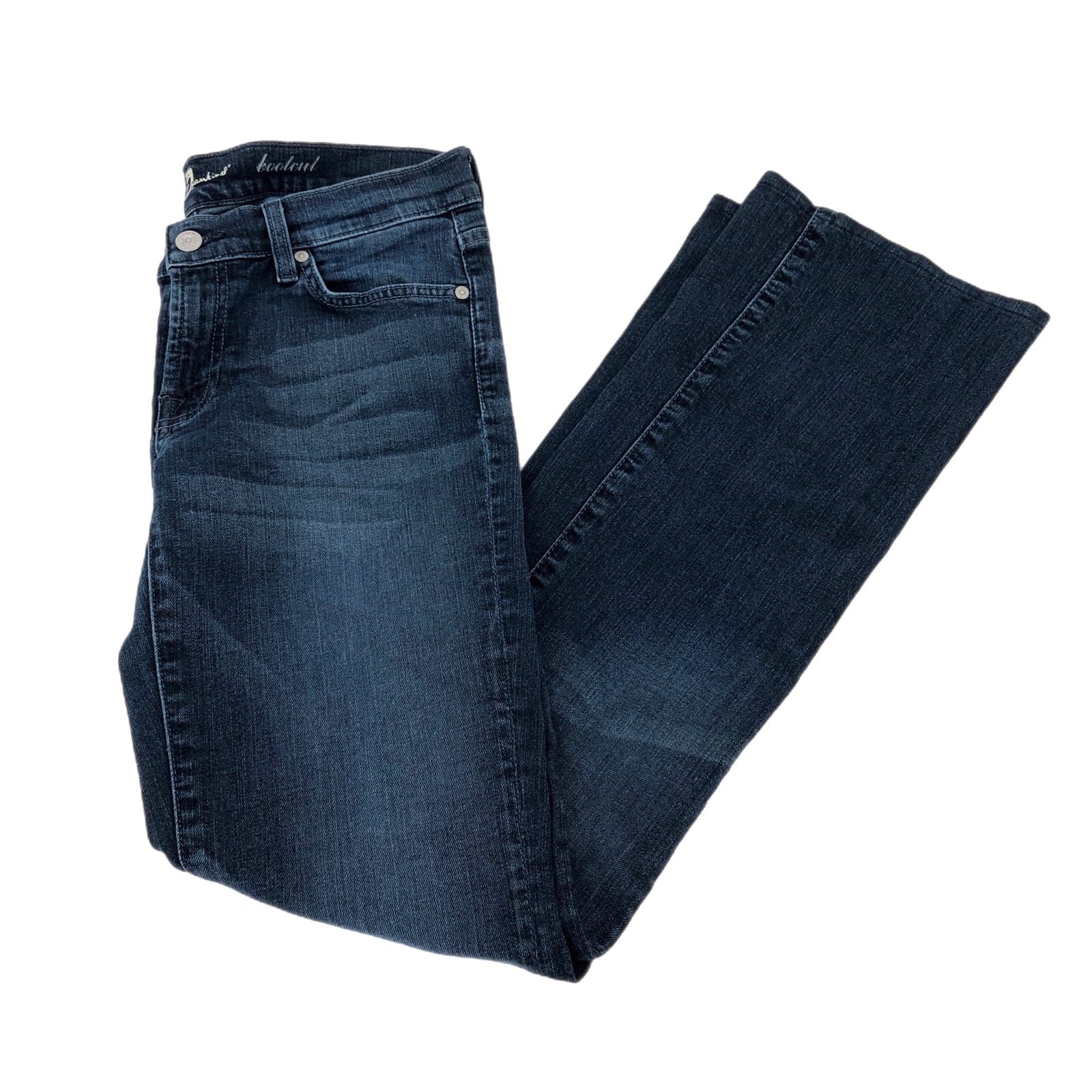 7 For All Mankind Blue Bootcut Jeans