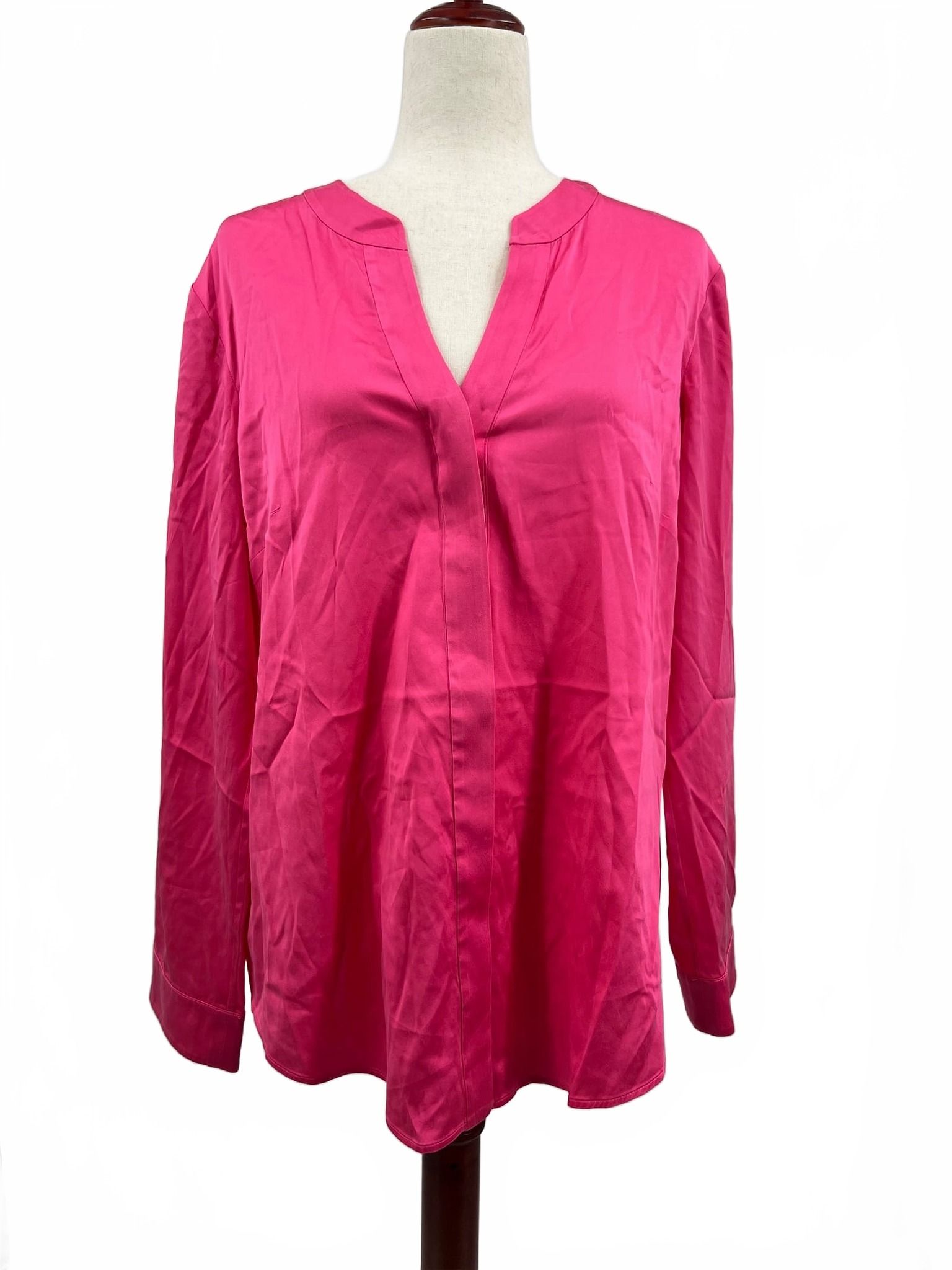 Hugo Boss Pink Silk Blend Blouse