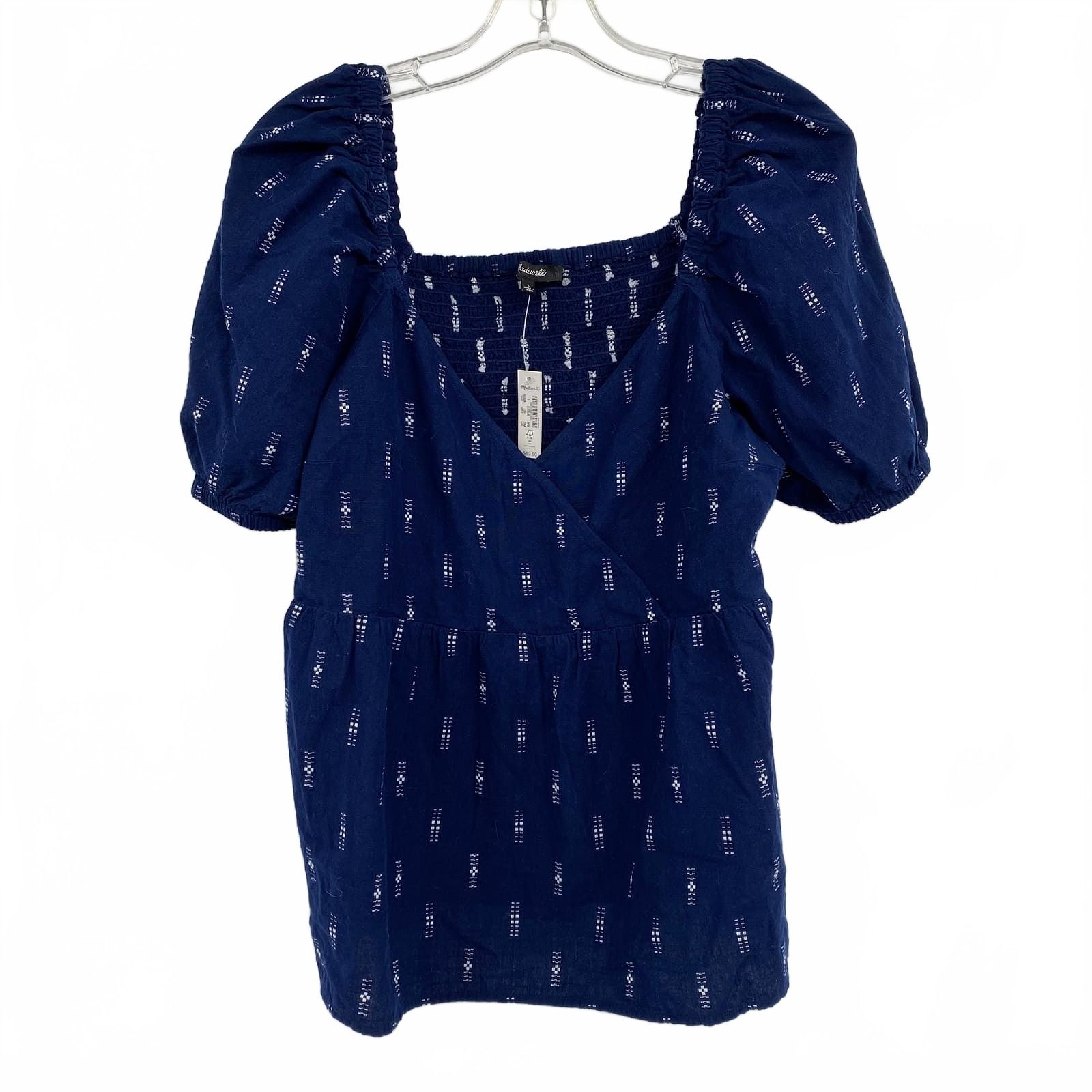 Madewell Blue 100% Cotton Blouse