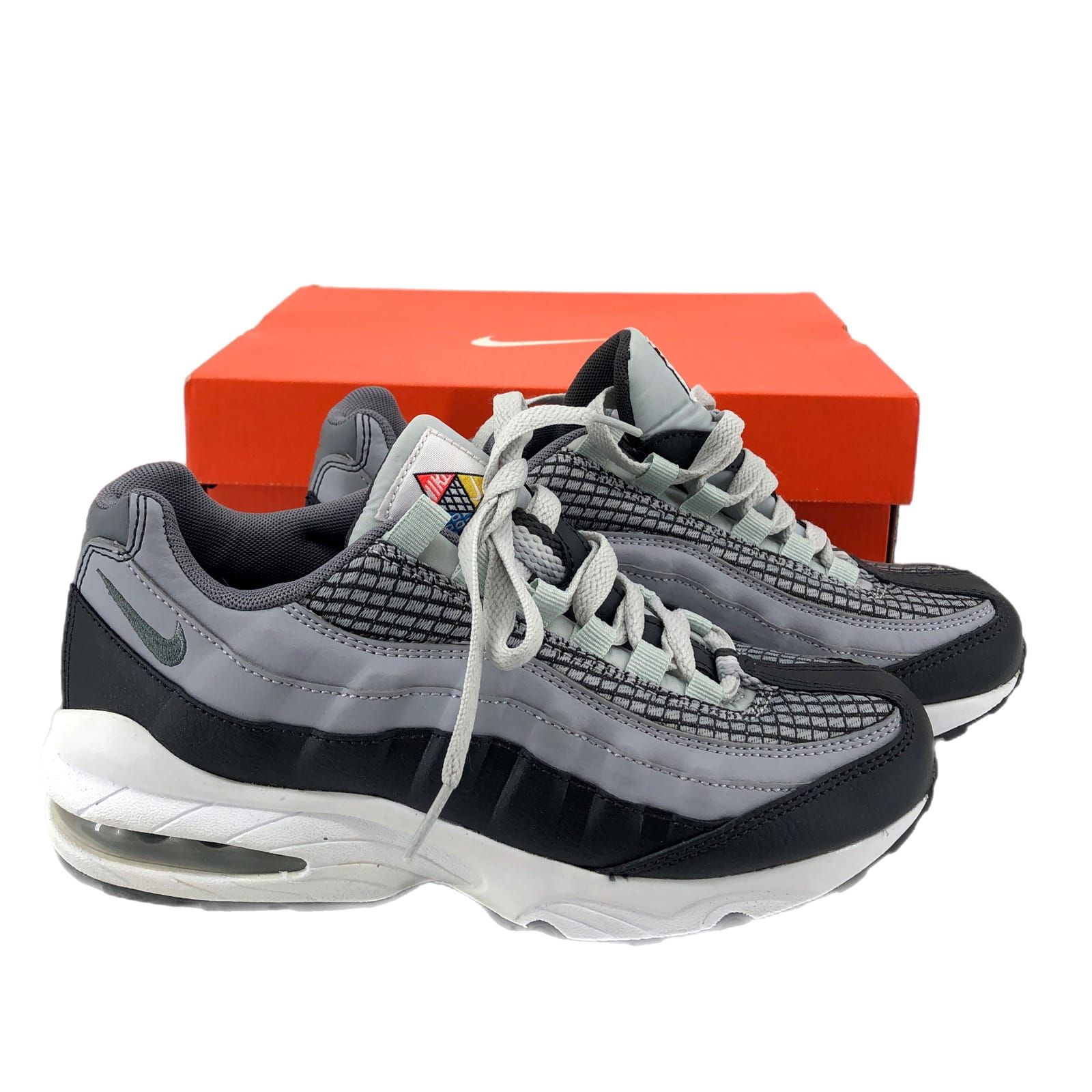 Nike Black/Gray Athletic Leather Sneakers