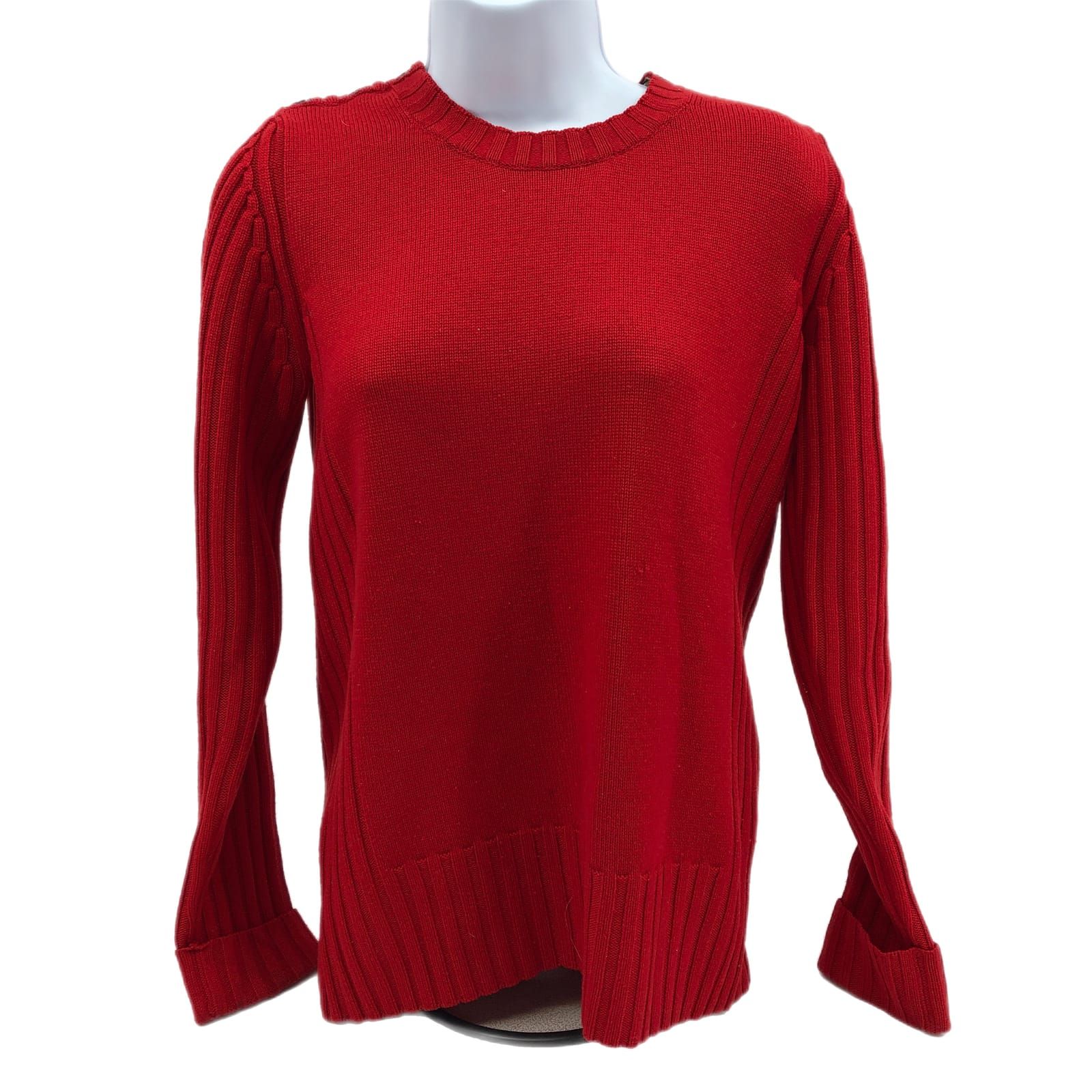 Burberry Red Pullover Sweater