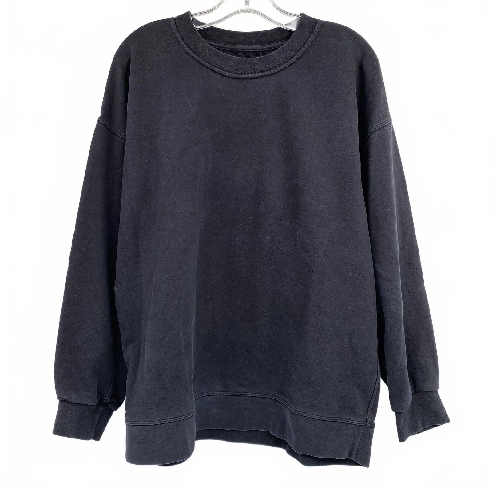 Lululemon Black Cotton Crewneck Sweatshirt