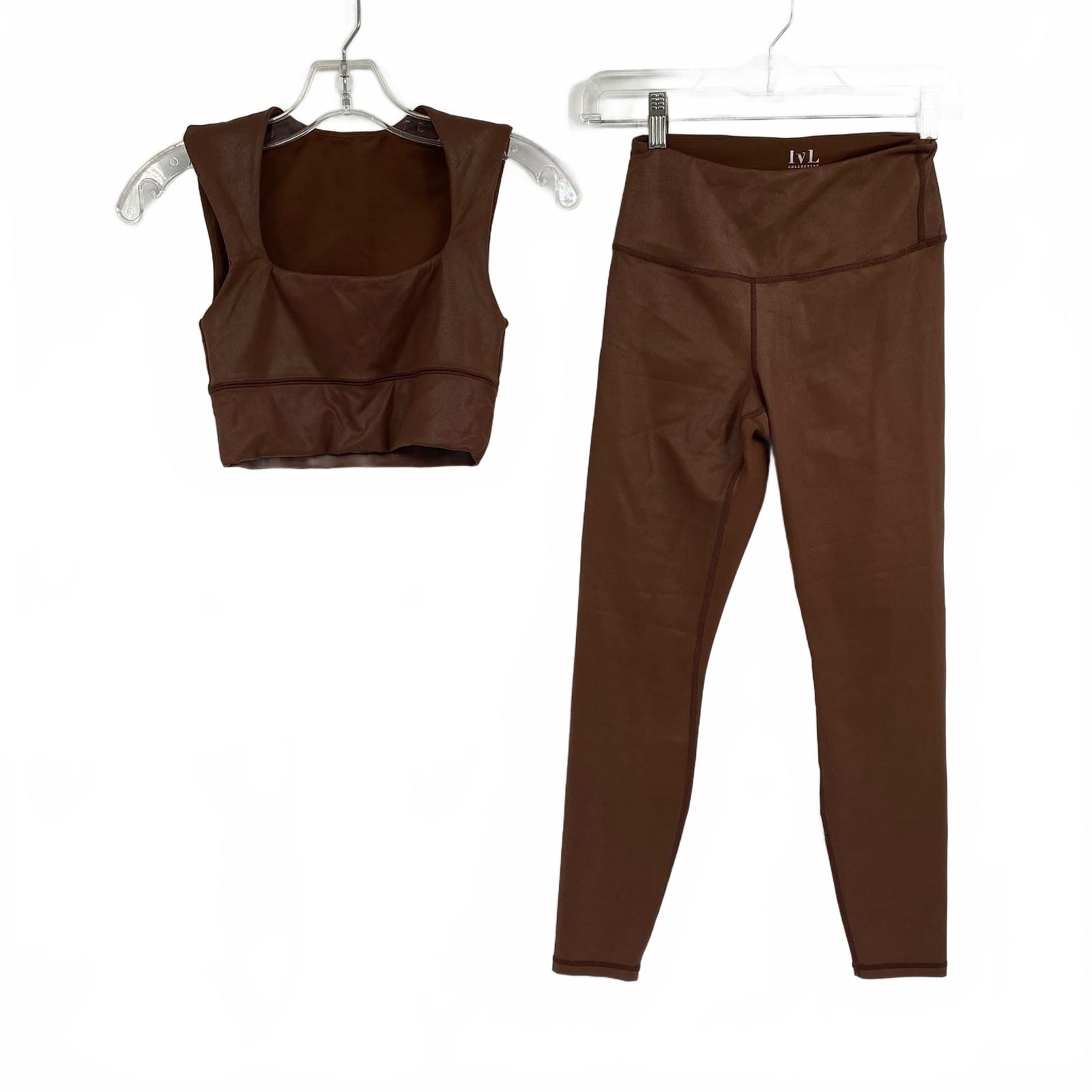 IVL Brown Leggings Ankle 2 piece set
