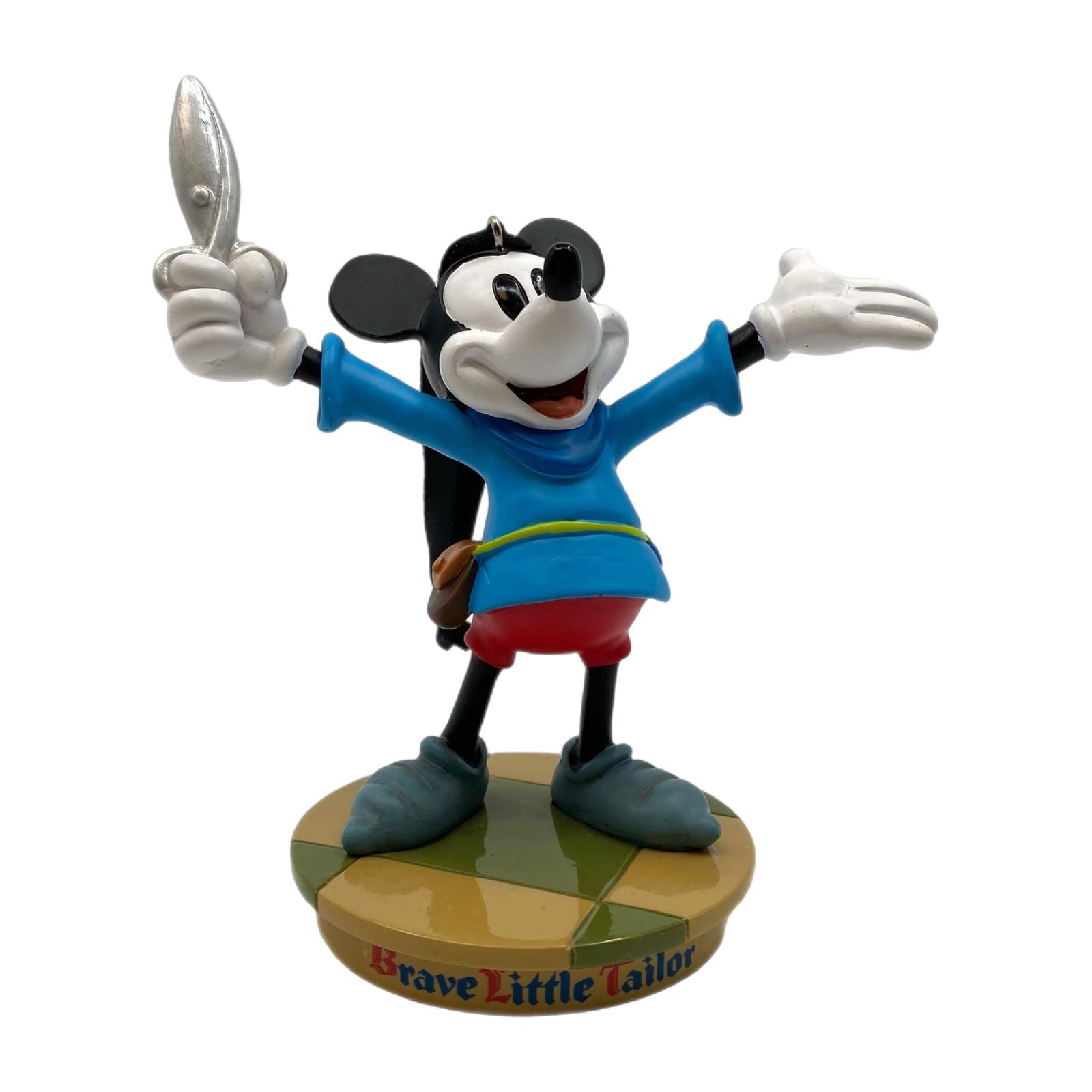 Disney Blue Brave Little Tailor Mickey Mouse Ornament
