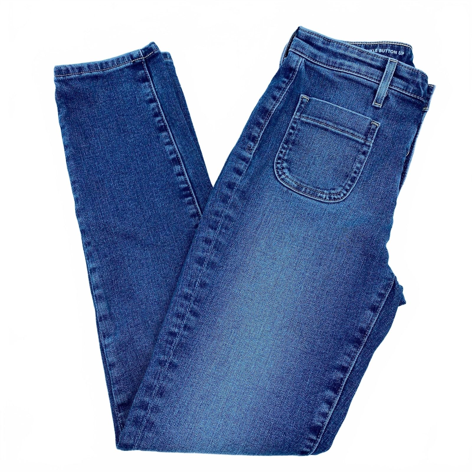 Anthropologie Blue Stevie Vintage Ankle Jeans