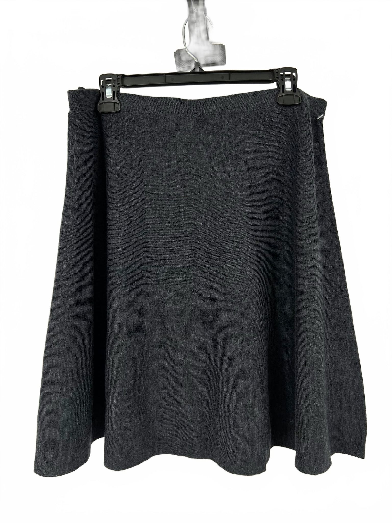 Eileen Fisher Gray Skater Skirt Made with Italian Yarn