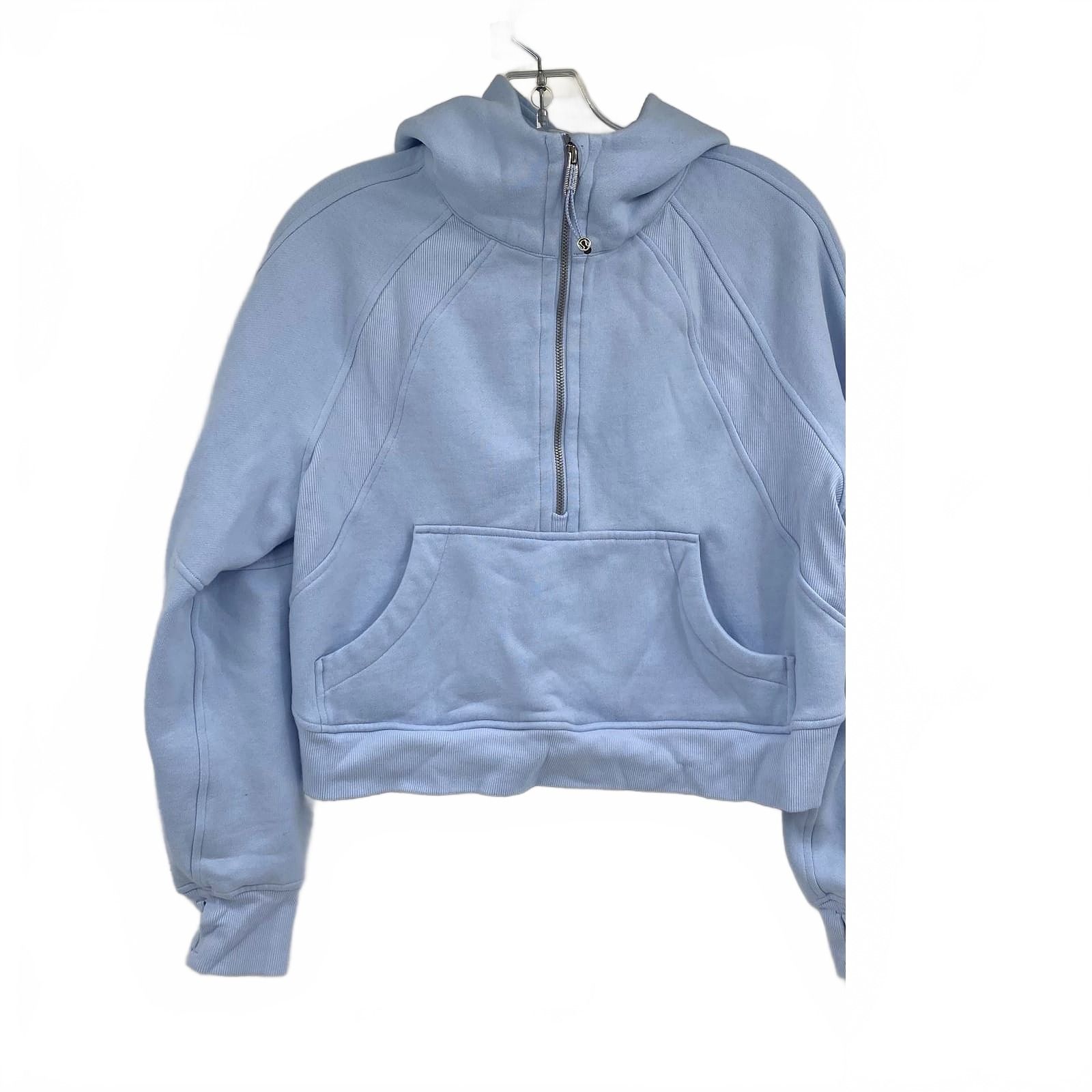 Lululemon Blue Hoodie Half Zip Sweatshirt