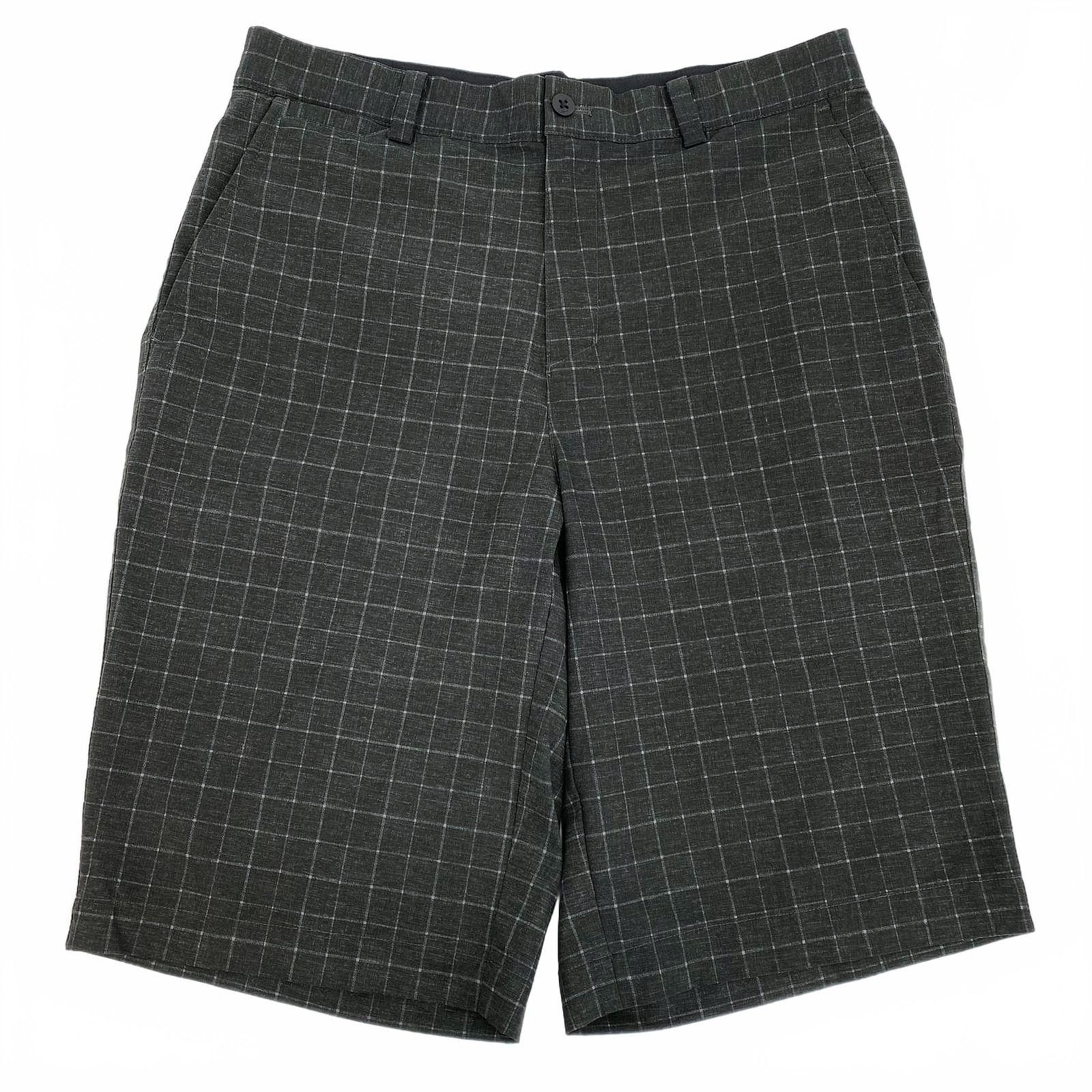 Nike Black Gray Checkered Golf Shorts