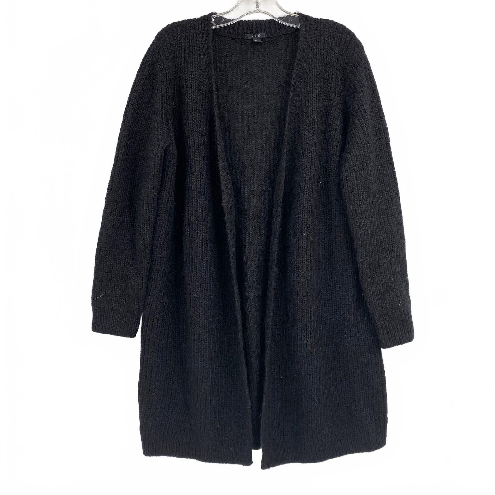 COS Black Mohair Knit Cardigan