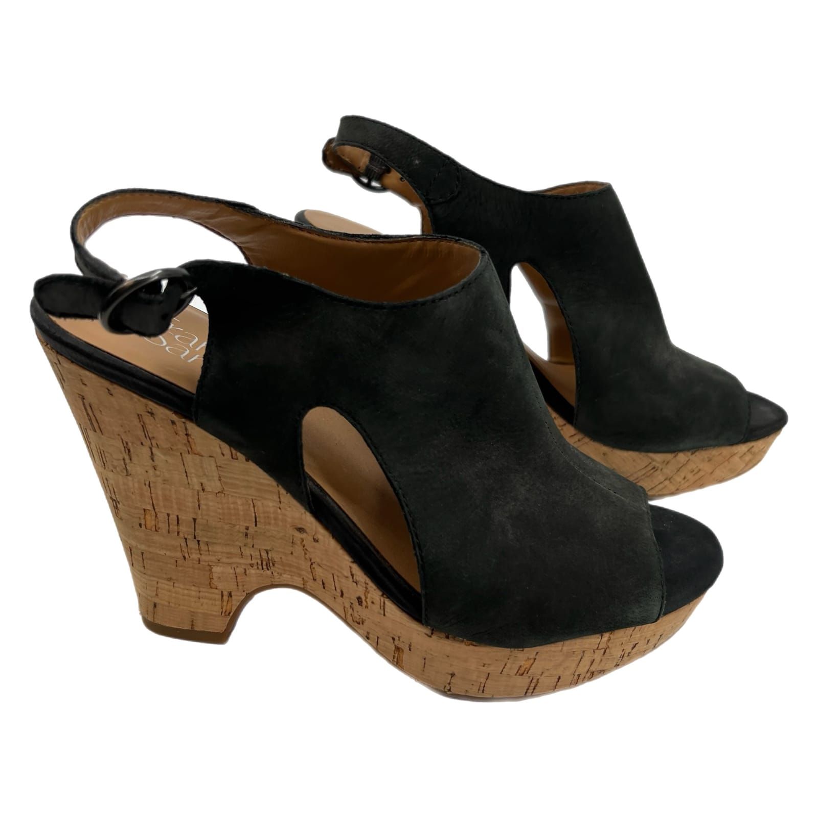 Franco Sarto Black Ultra-High Block Heel