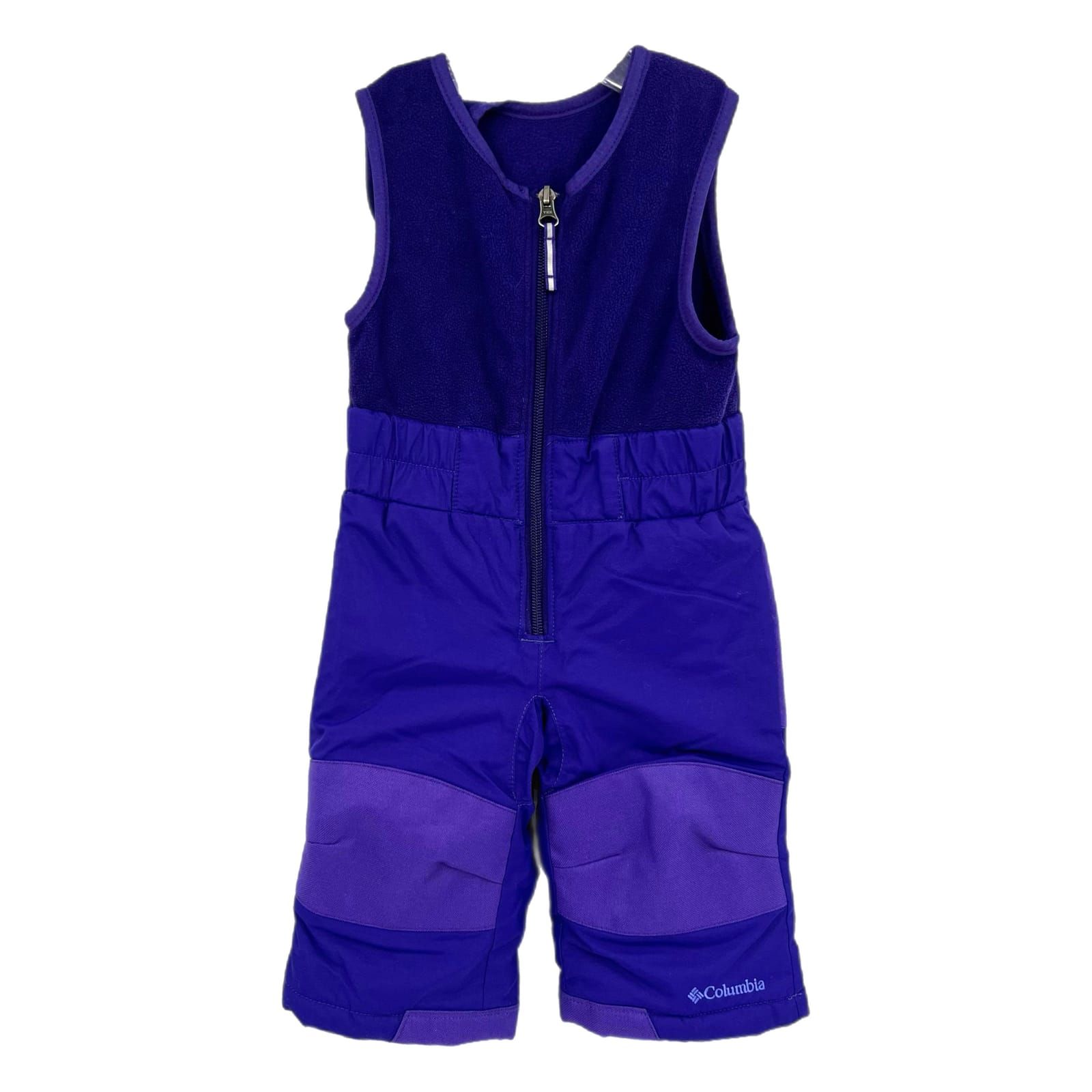 Columbia Purple Elastic Waist Snow Bib