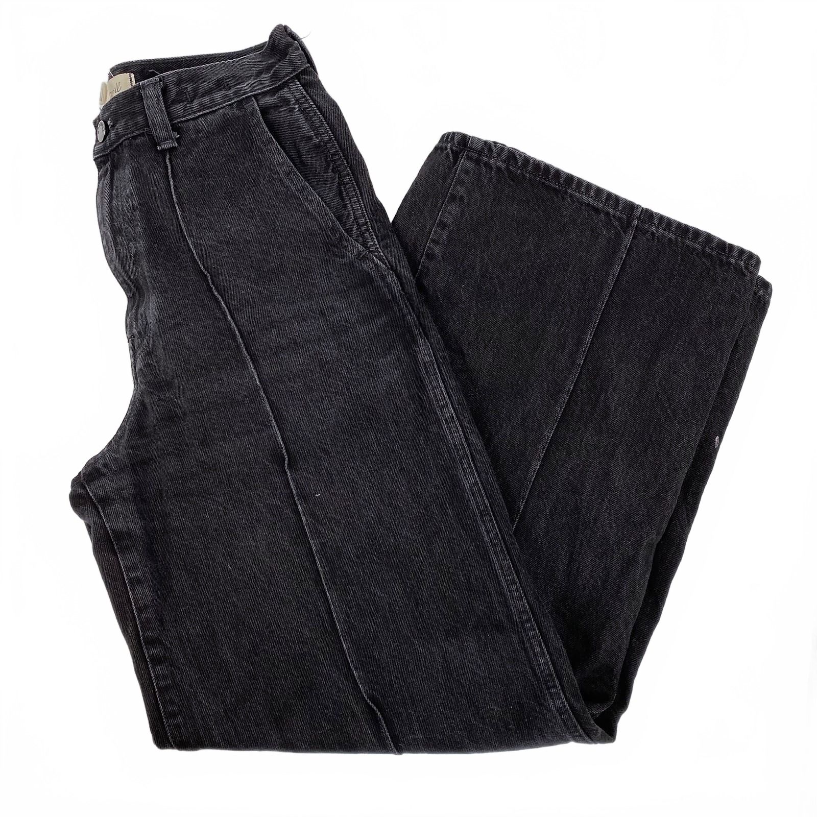Madewell Black Super Wide Leg Jeans