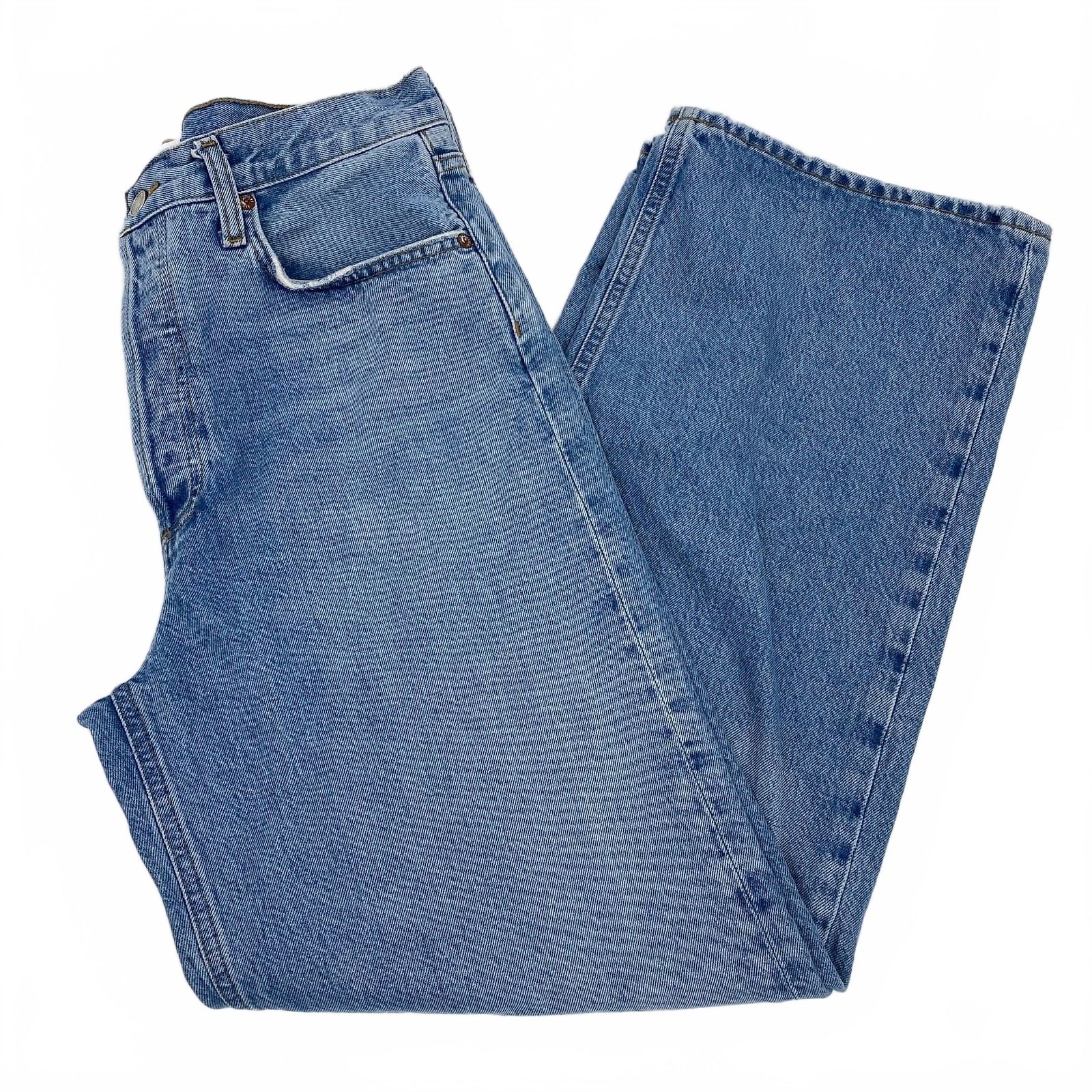 Agolde Light Wash Low Slung Baggy Jeans