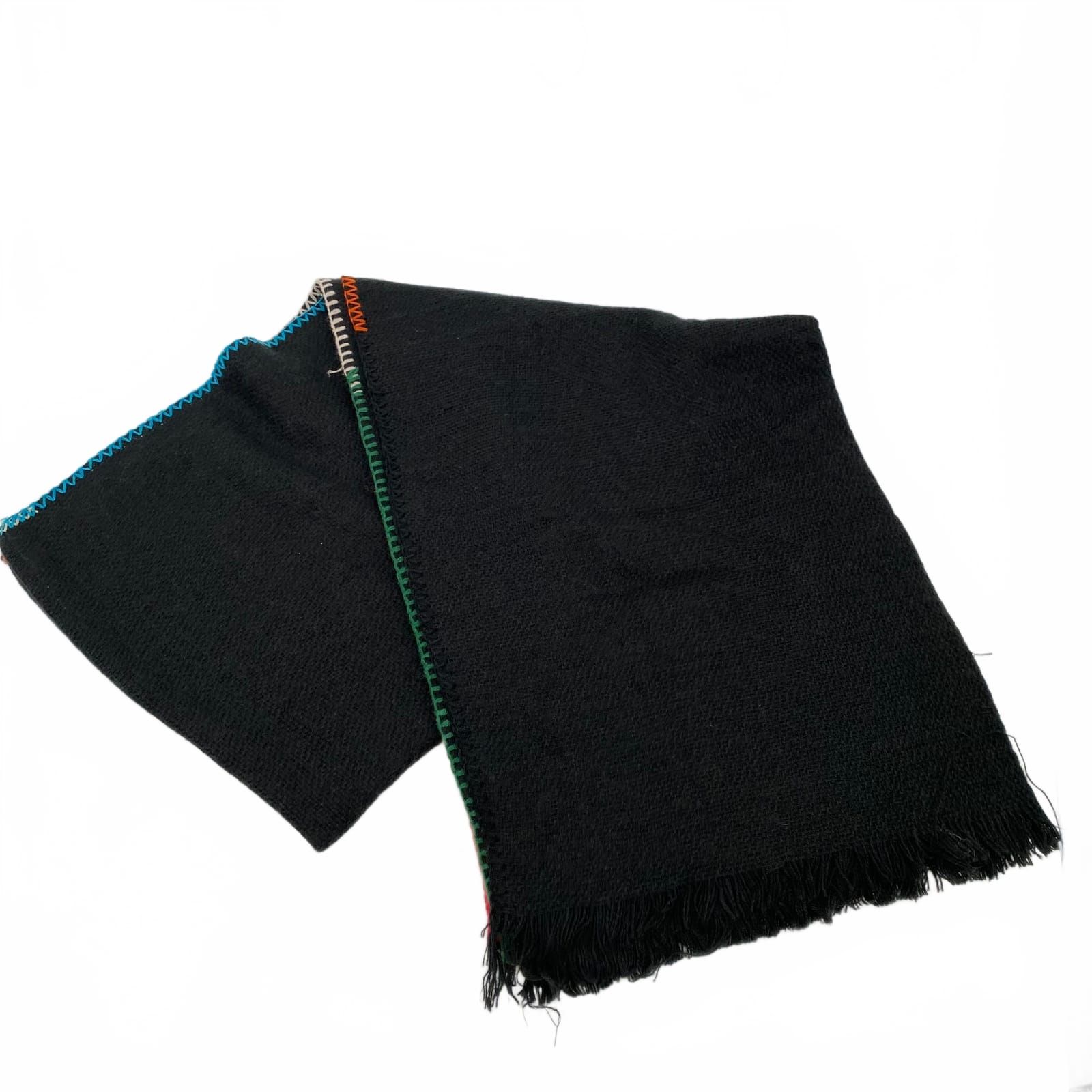 Free People Black Acrylic Scarf