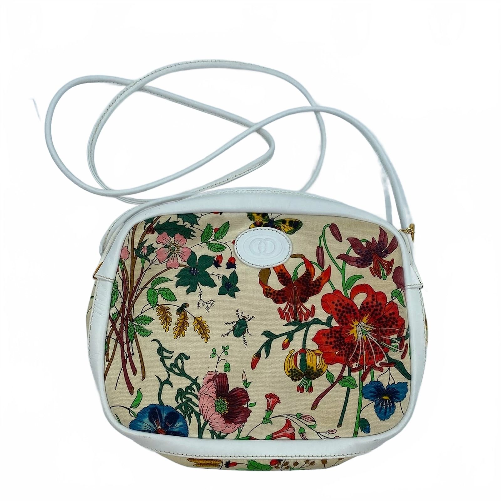 Gucci Vintage Floral Crossbody Bag