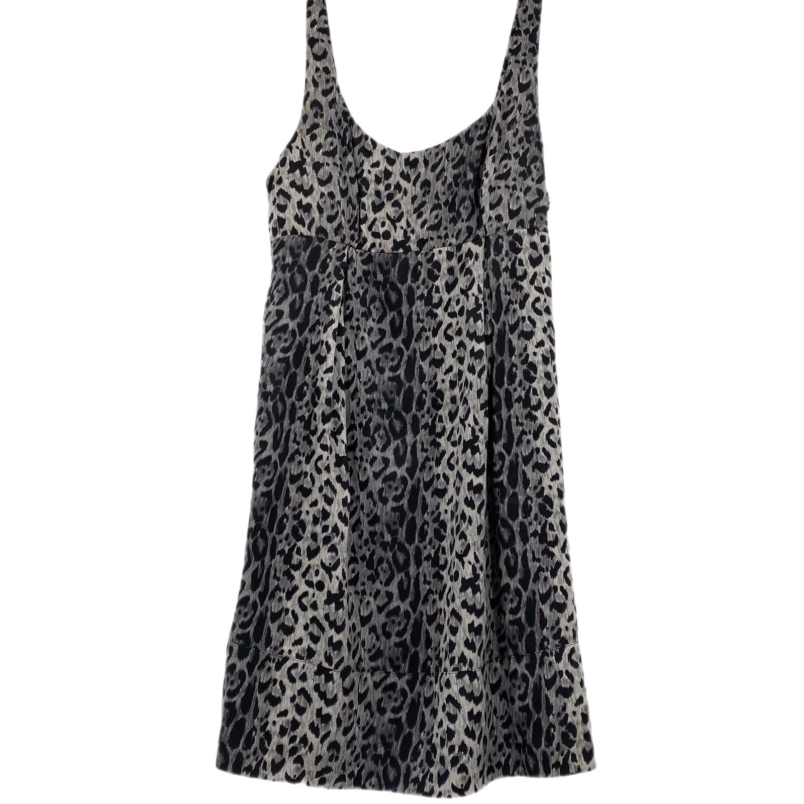 The Limited Black & Gray Animal Print Mini Dress