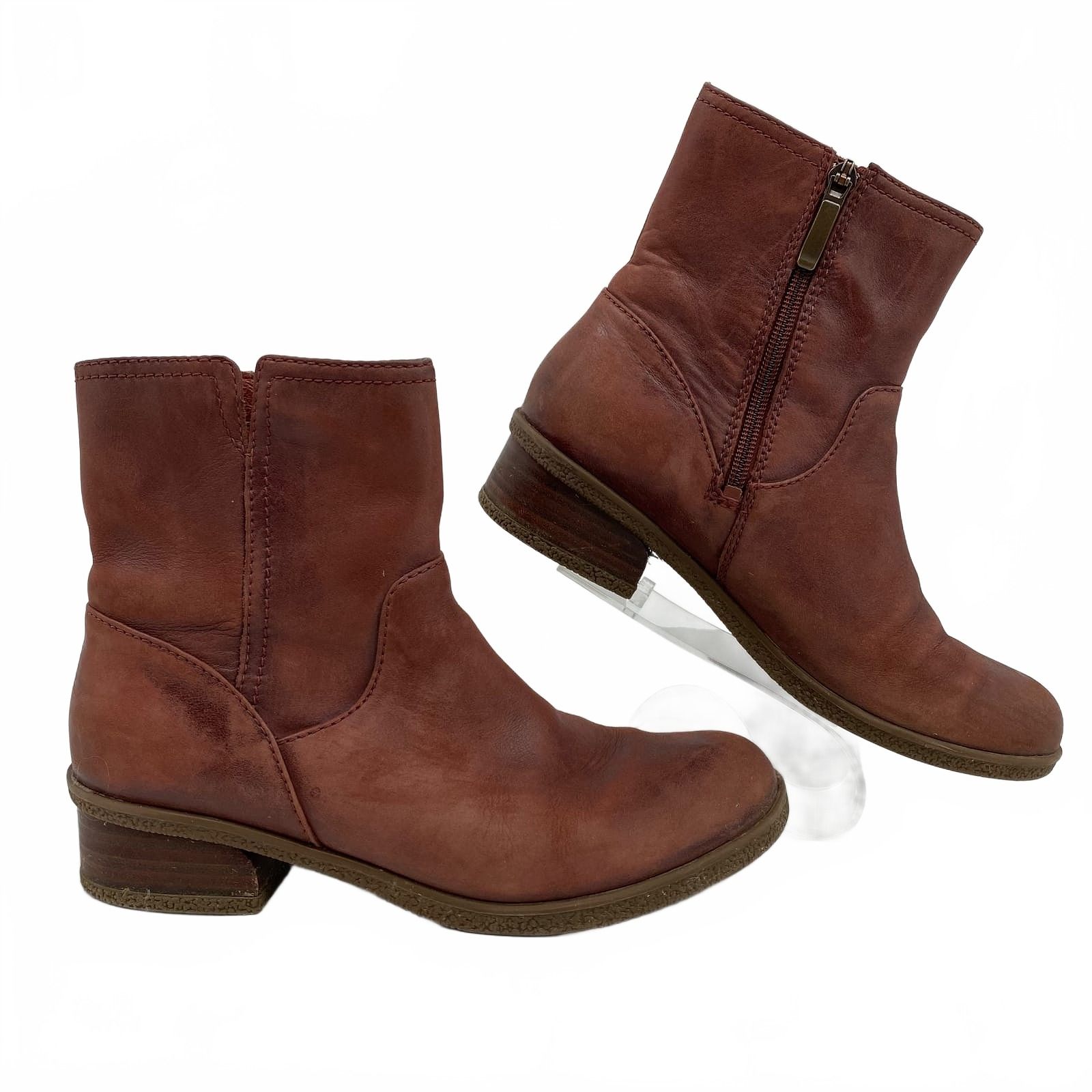 Dansko Rust Brown Ankle Boots