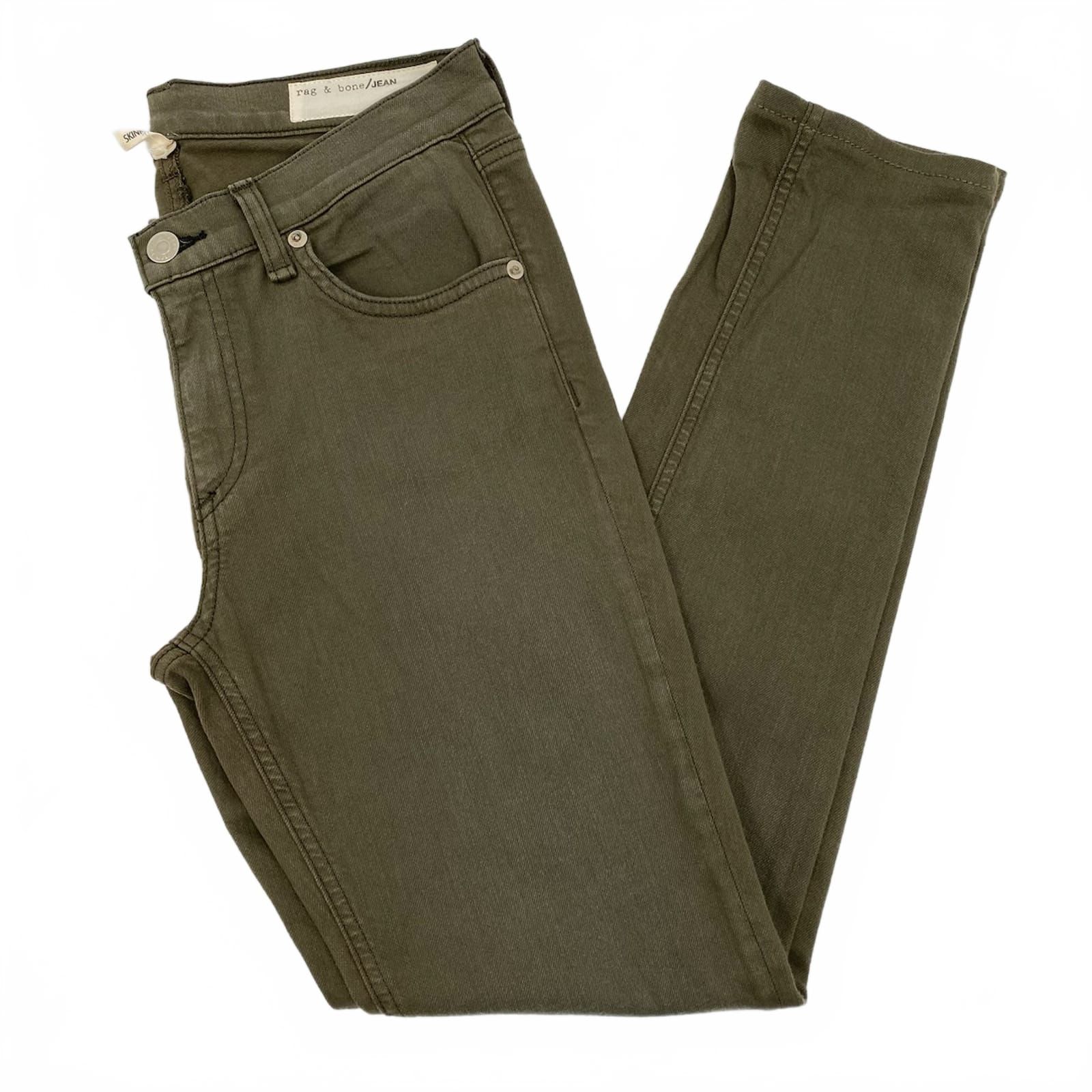 Rag & Bone Green Skinny Jeans