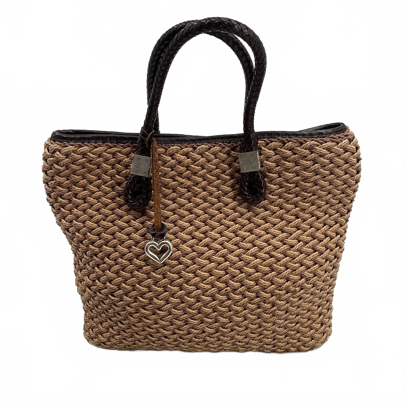 Brighton Tan Woven Straw Tote
